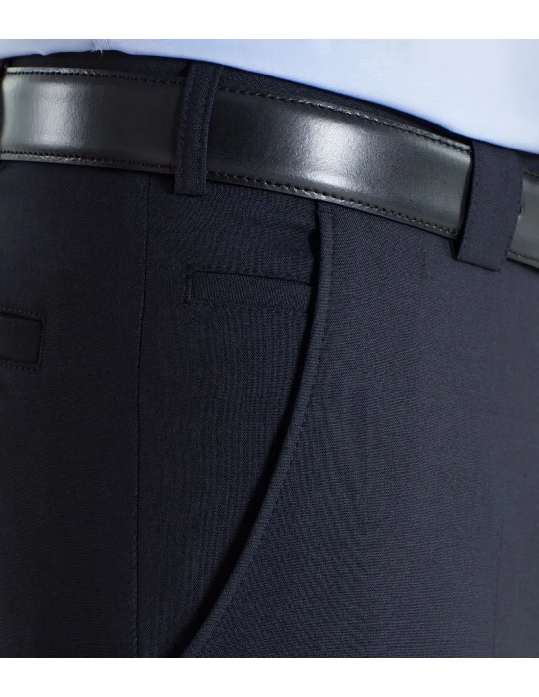 Pantalone in lana sallia blu 4 stagioni