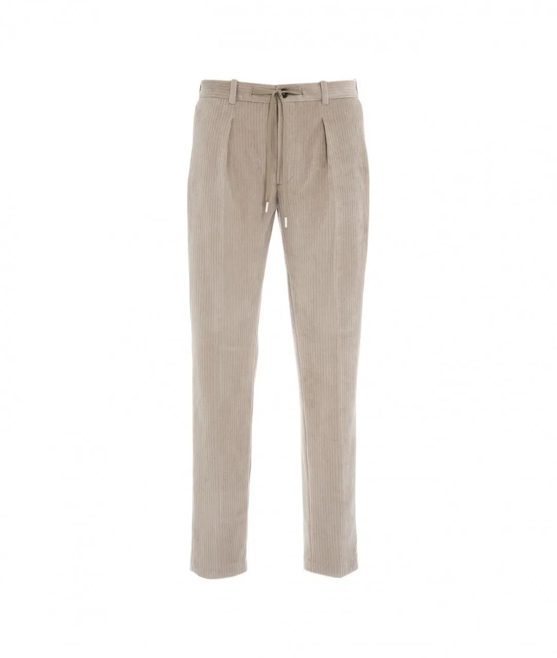 Pantalone in velluto a coste grigio chiaro grigio chiaro