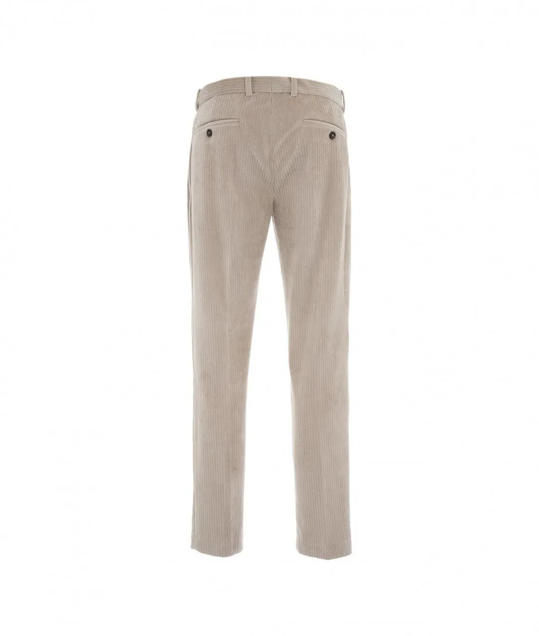 Pantalone in velluto a coste grigio chiaro grigio chiaro
