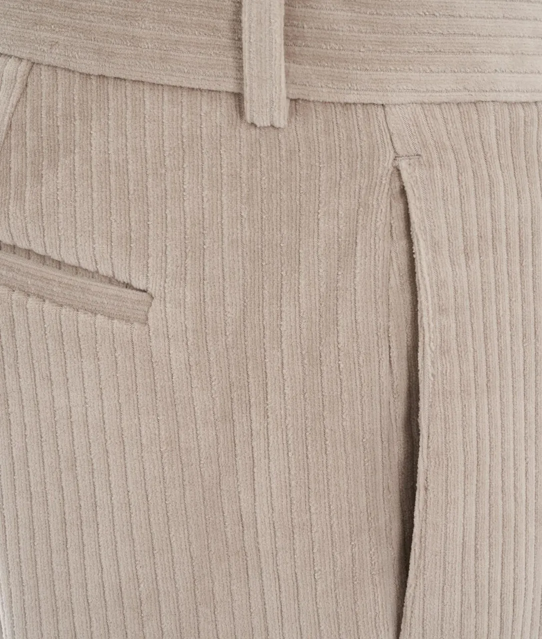 Pantalone in velluto a coste grigio chiaro grigio chiaro