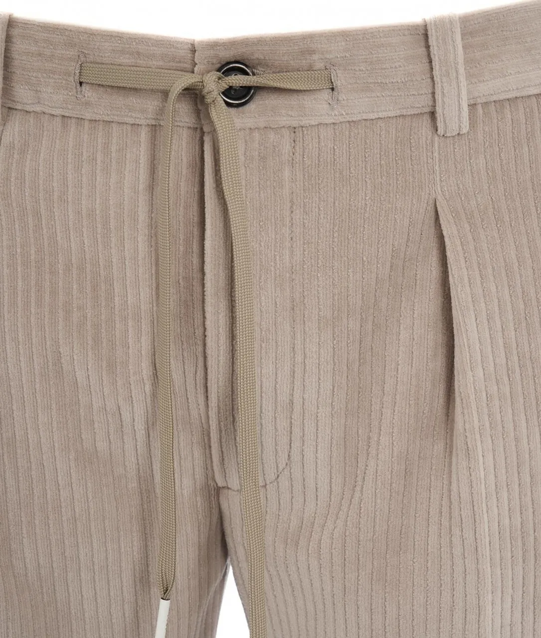 Pantalone in velluto a coste grigio chiaro grigio chiaro