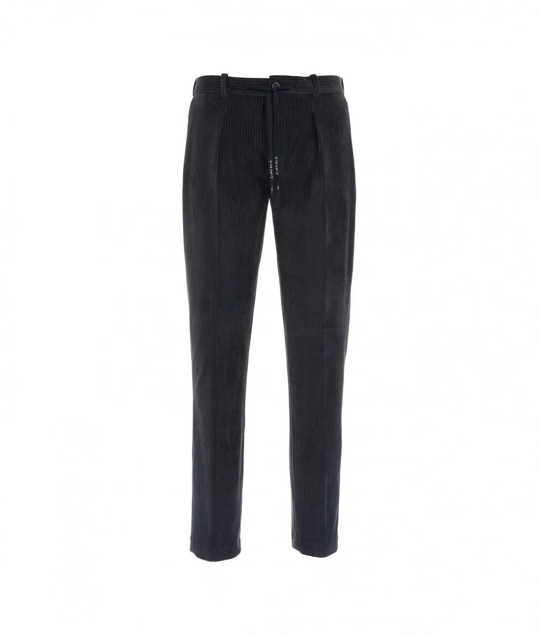 Pantalone in velluto a coste grigio scuro grigio scuro