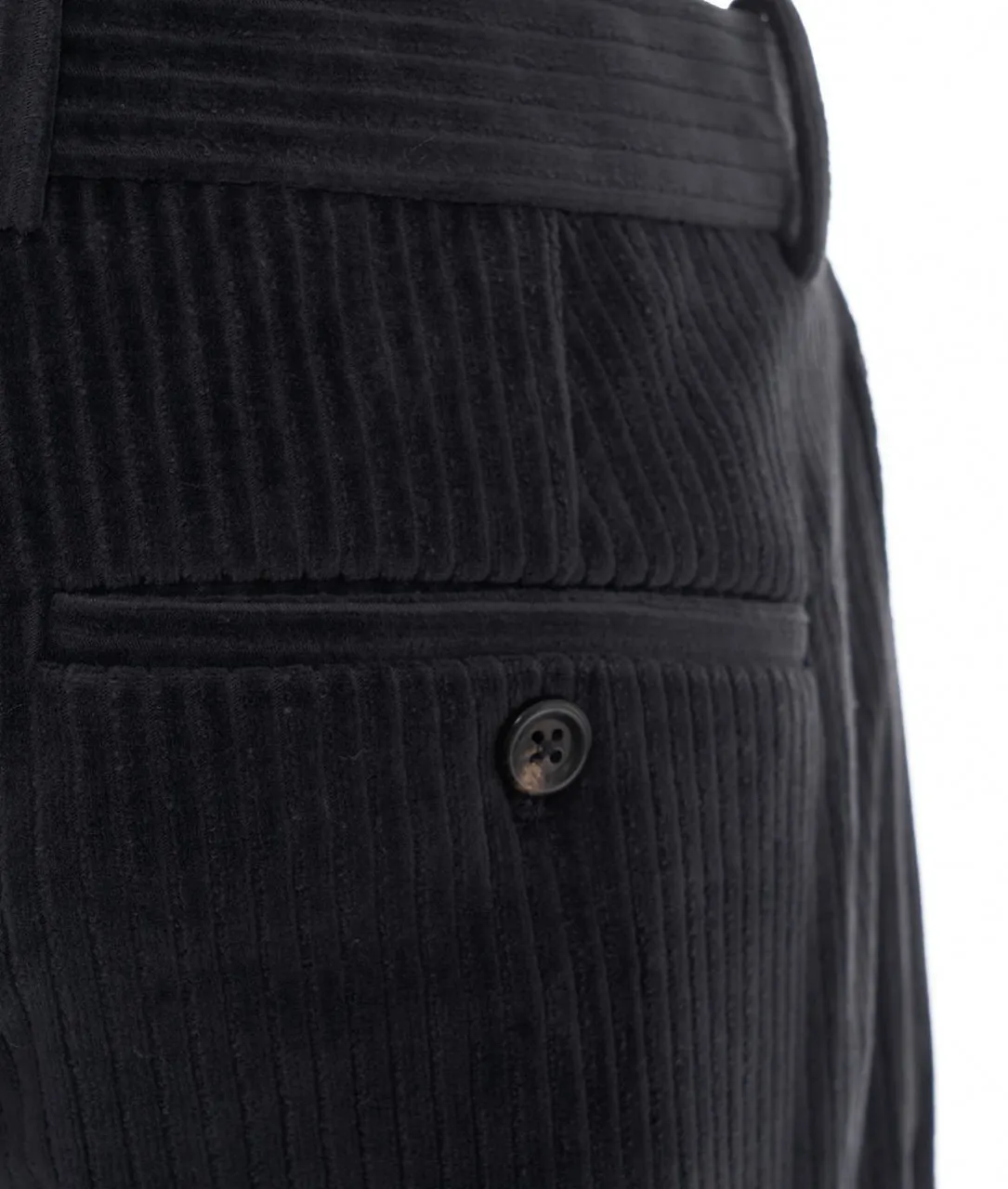 Pantalone in velluto a coste grigio scuro grigio scuro