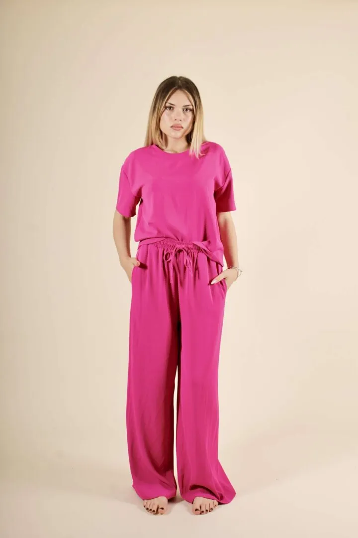 Pantalone Palazzo Basico – Fuxia