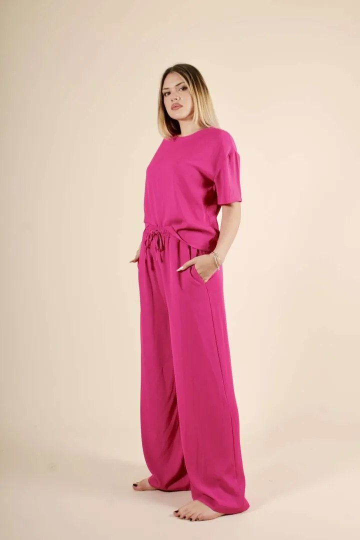 Pantalone Palazzo Basico – Fuxia