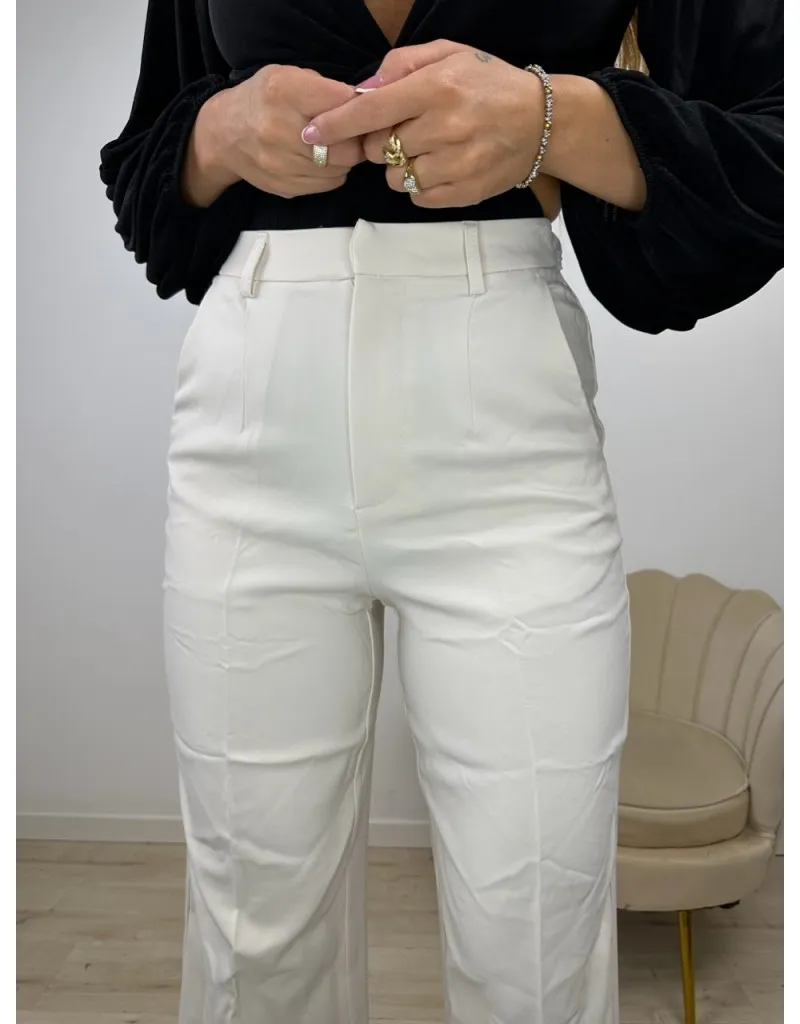 PANTALONE PALAZZO BURRO