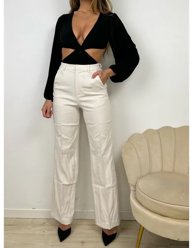 PANTALONE PALAZZO BURRO