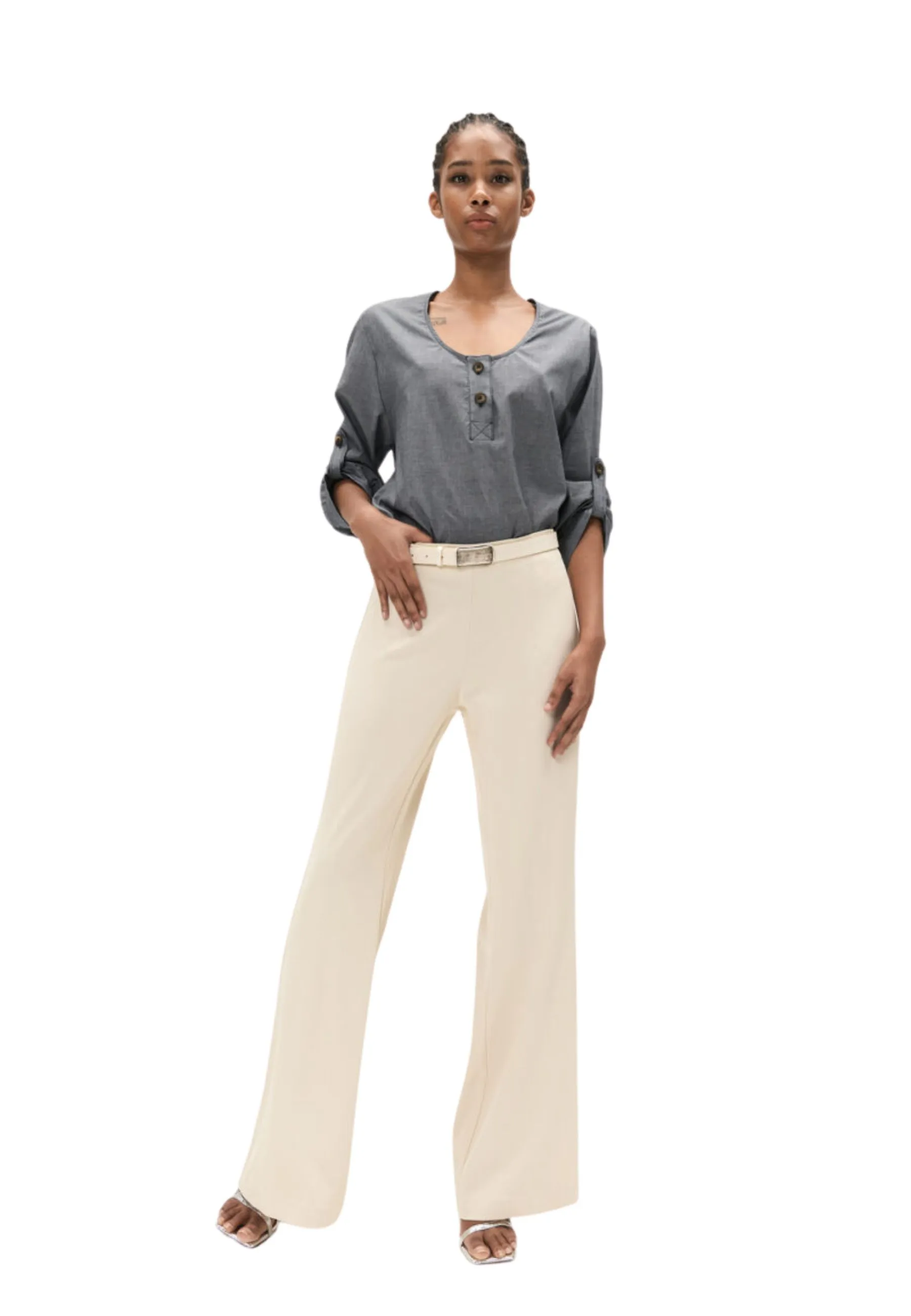 PANTALONE PALAZZO CREPE