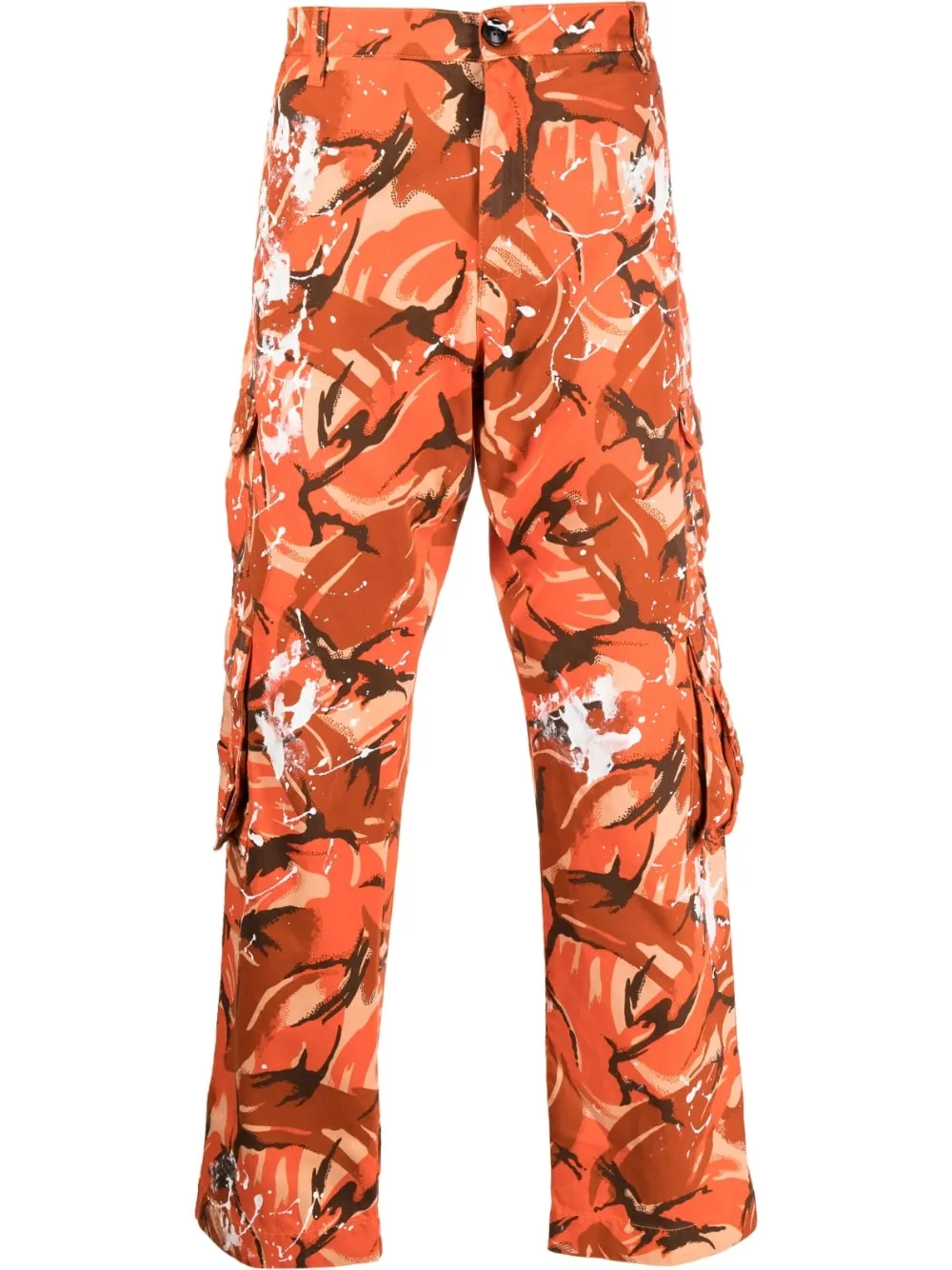 Pantaloni cargo in arancione - uomo