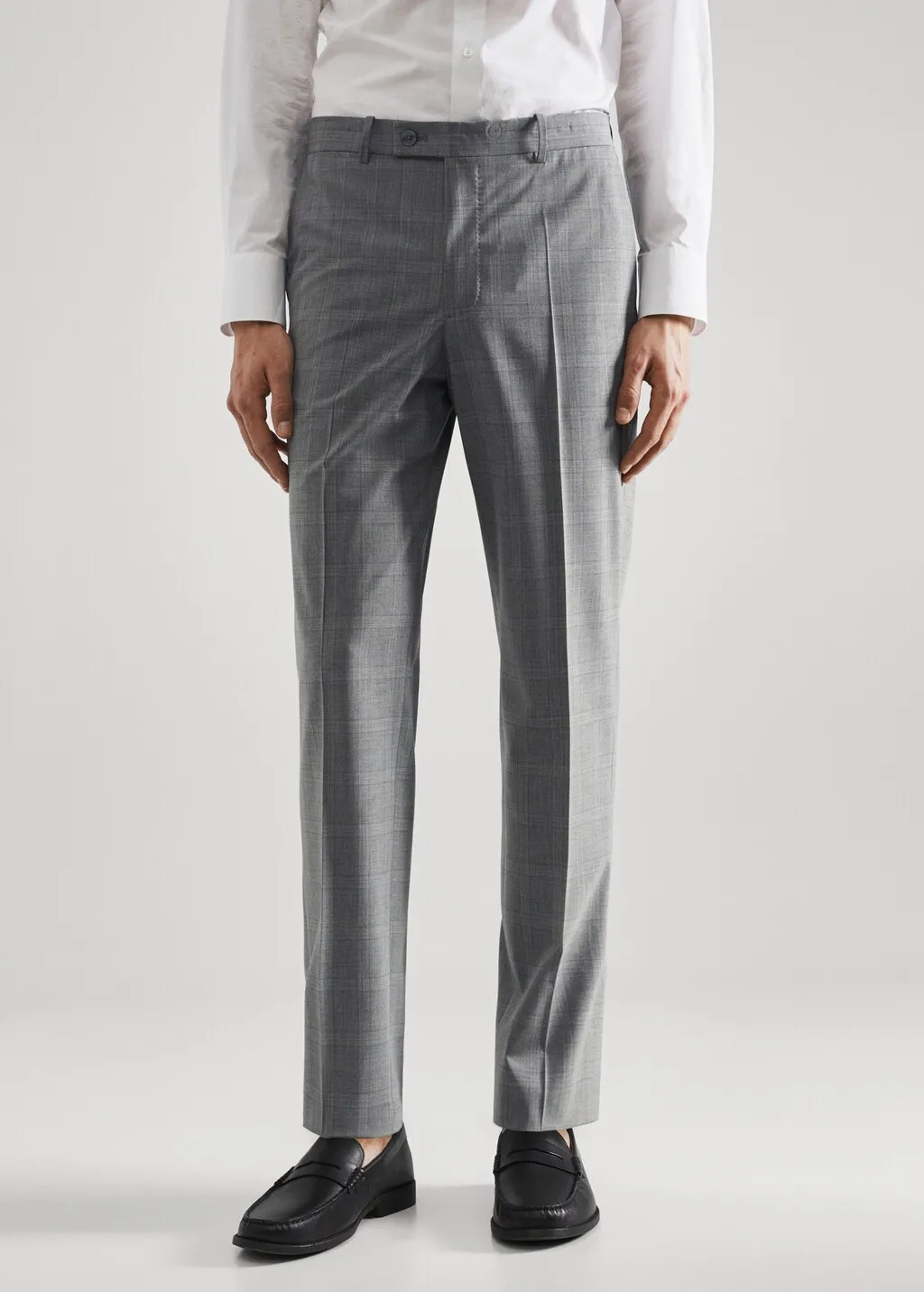 Pantaloni completo slim fit lana