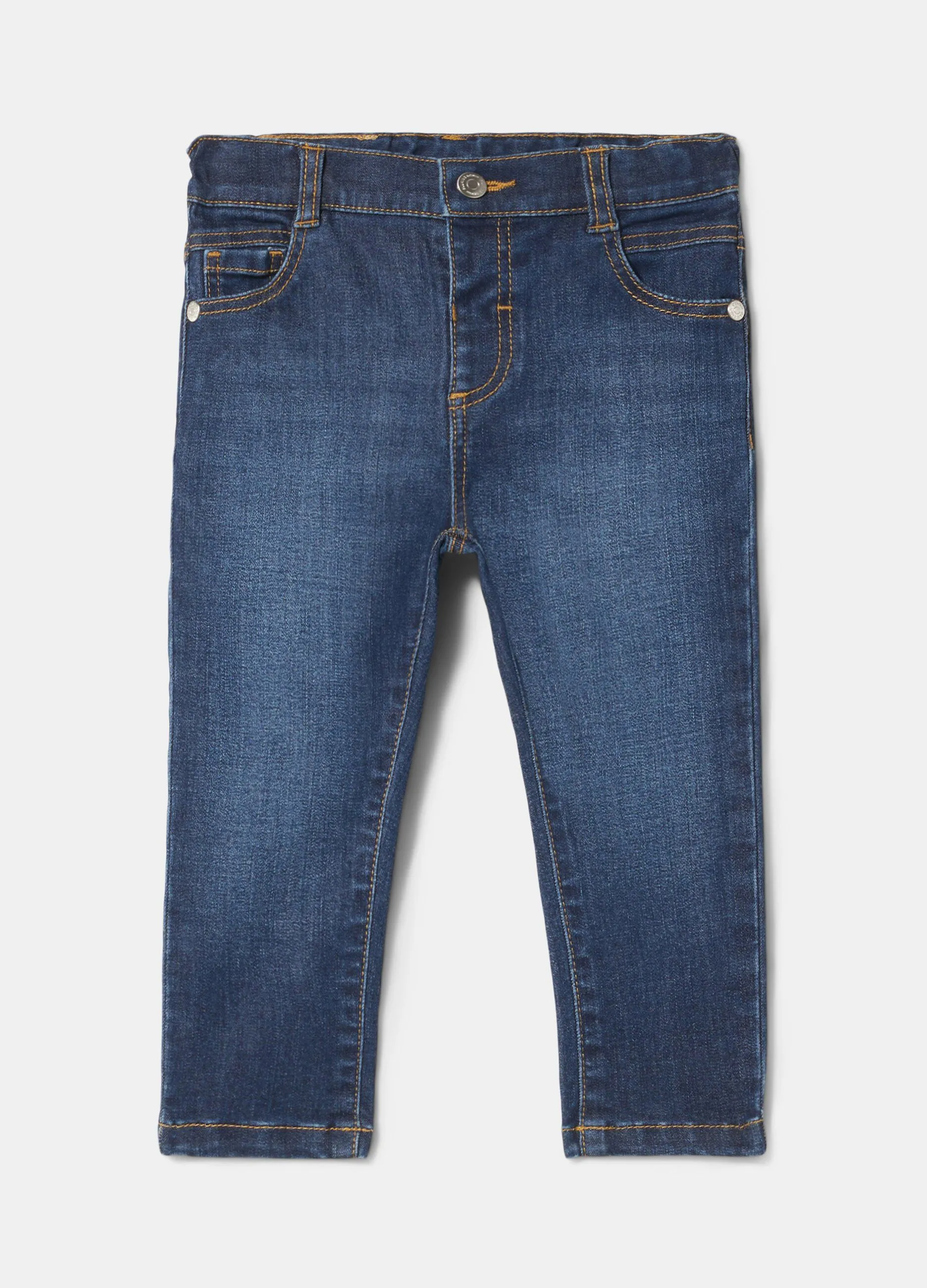 Pantaloni in denim stretch neonato