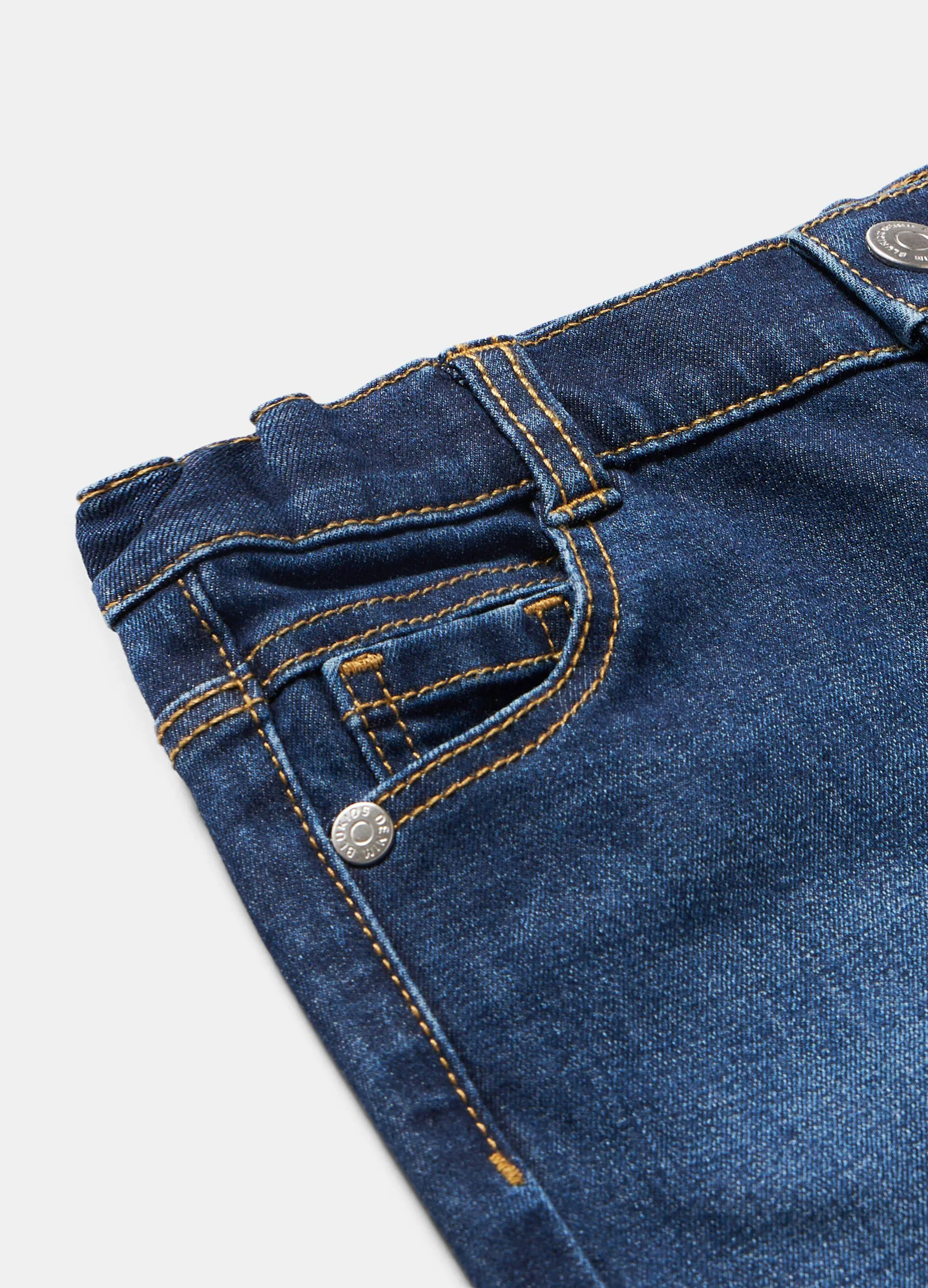 Pantaloni in denim stretch neonato