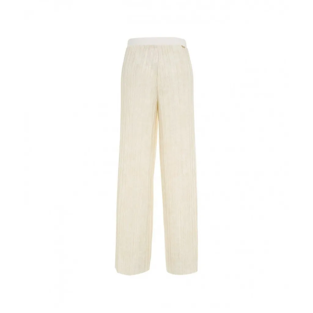 Pantaloni in jersey crema