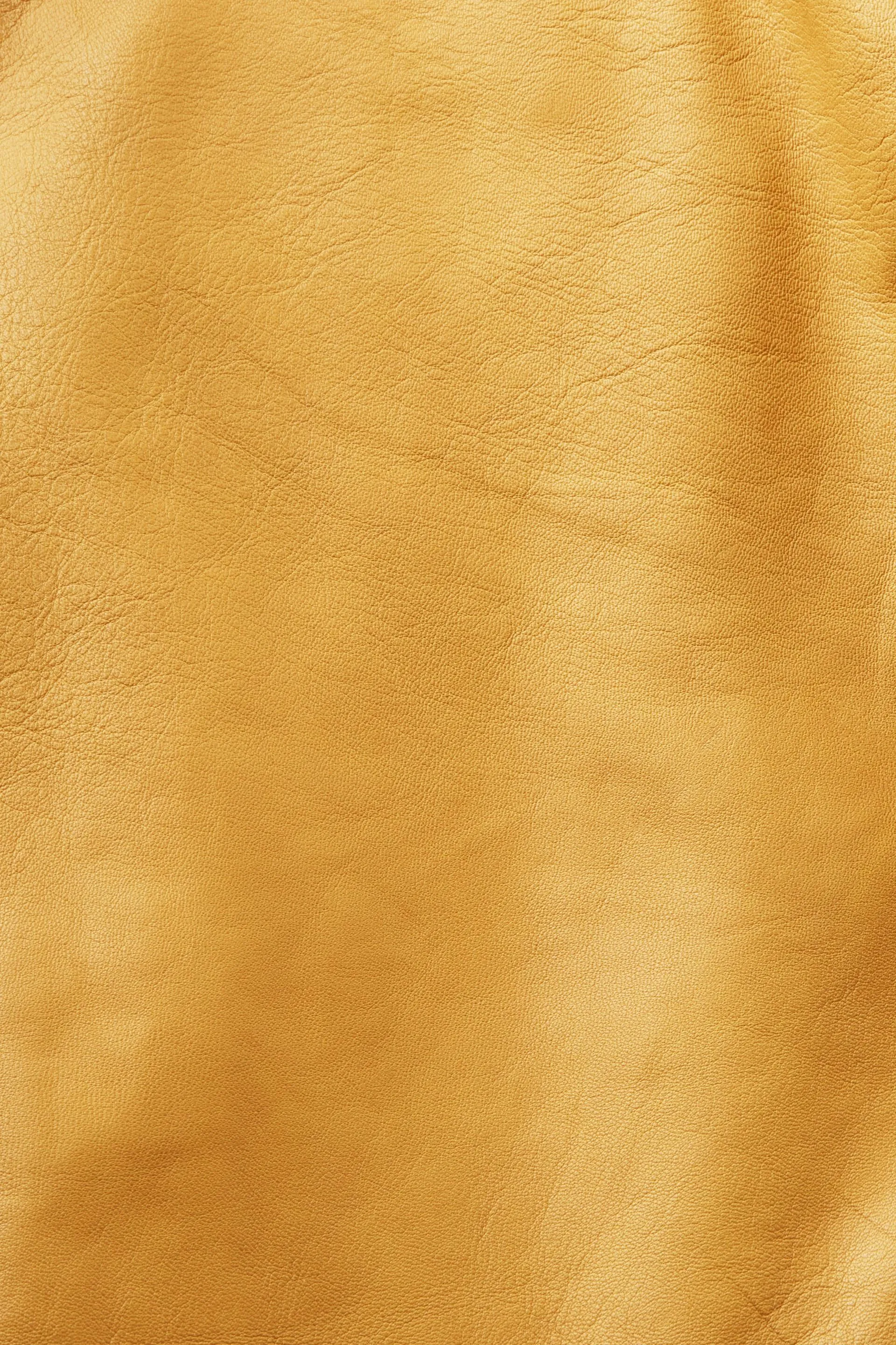 Pantaloni in pelle a vita media, straight fit