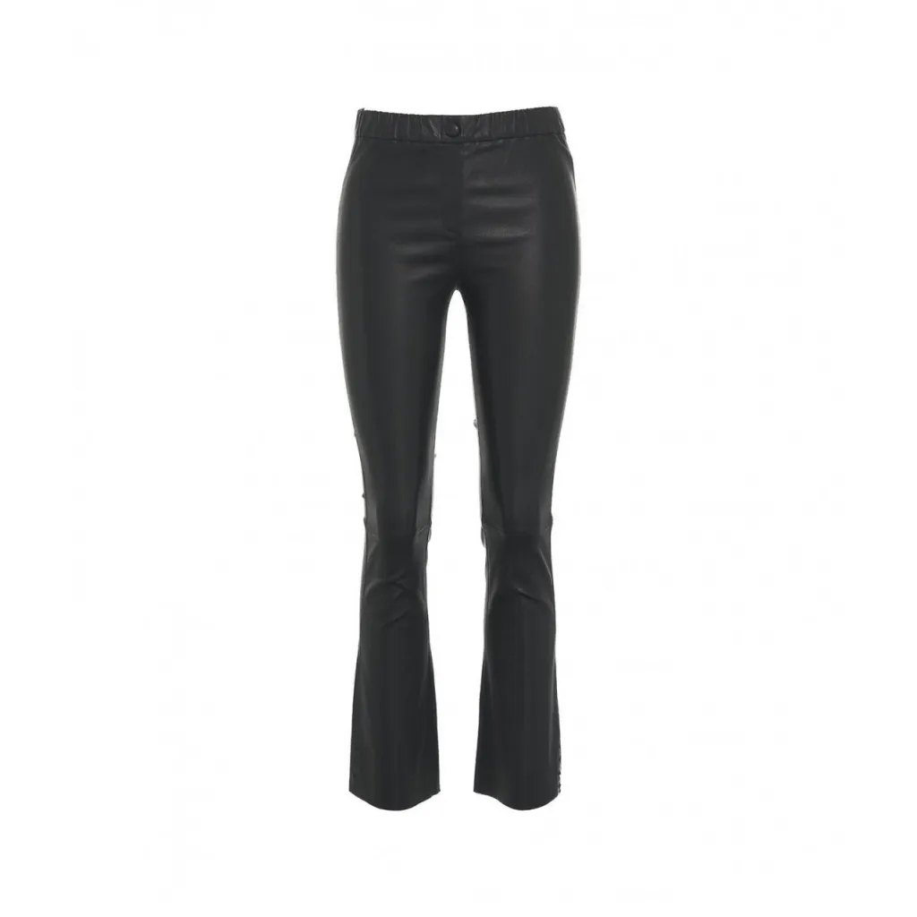 Pantaloni in pelle Freya nero
