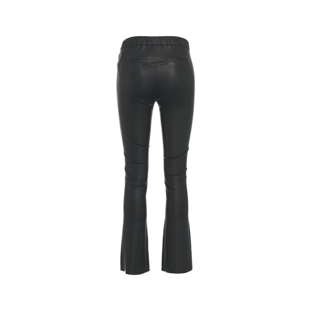 Pantaloni in pelle Freya nero