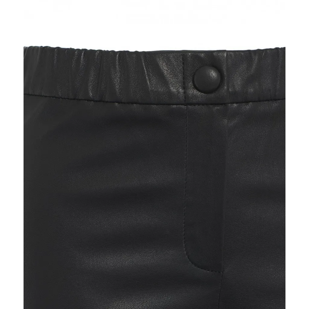 Pantaloni in pelle Freya nero