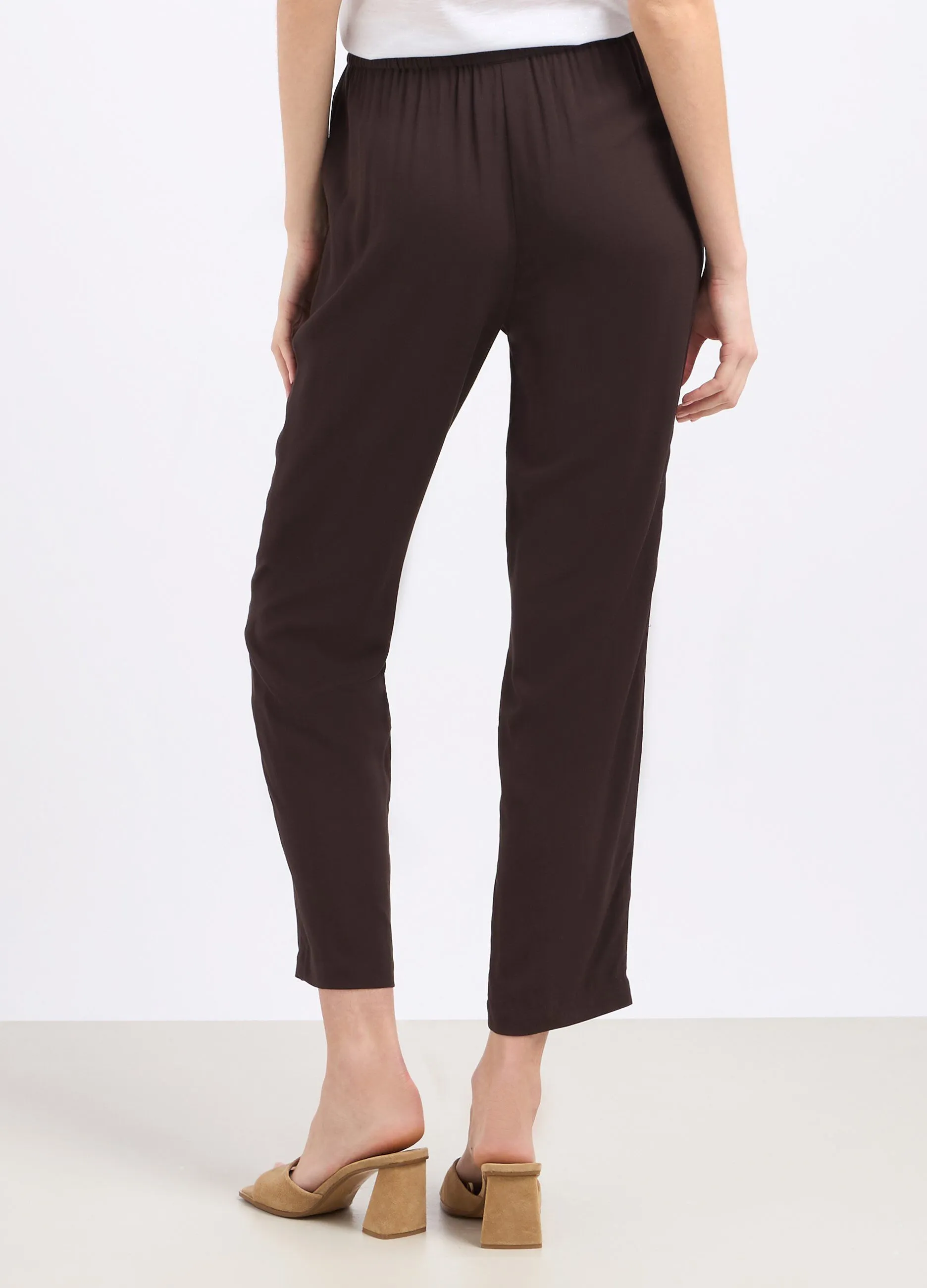 Pantaloni in pura viscosa donna