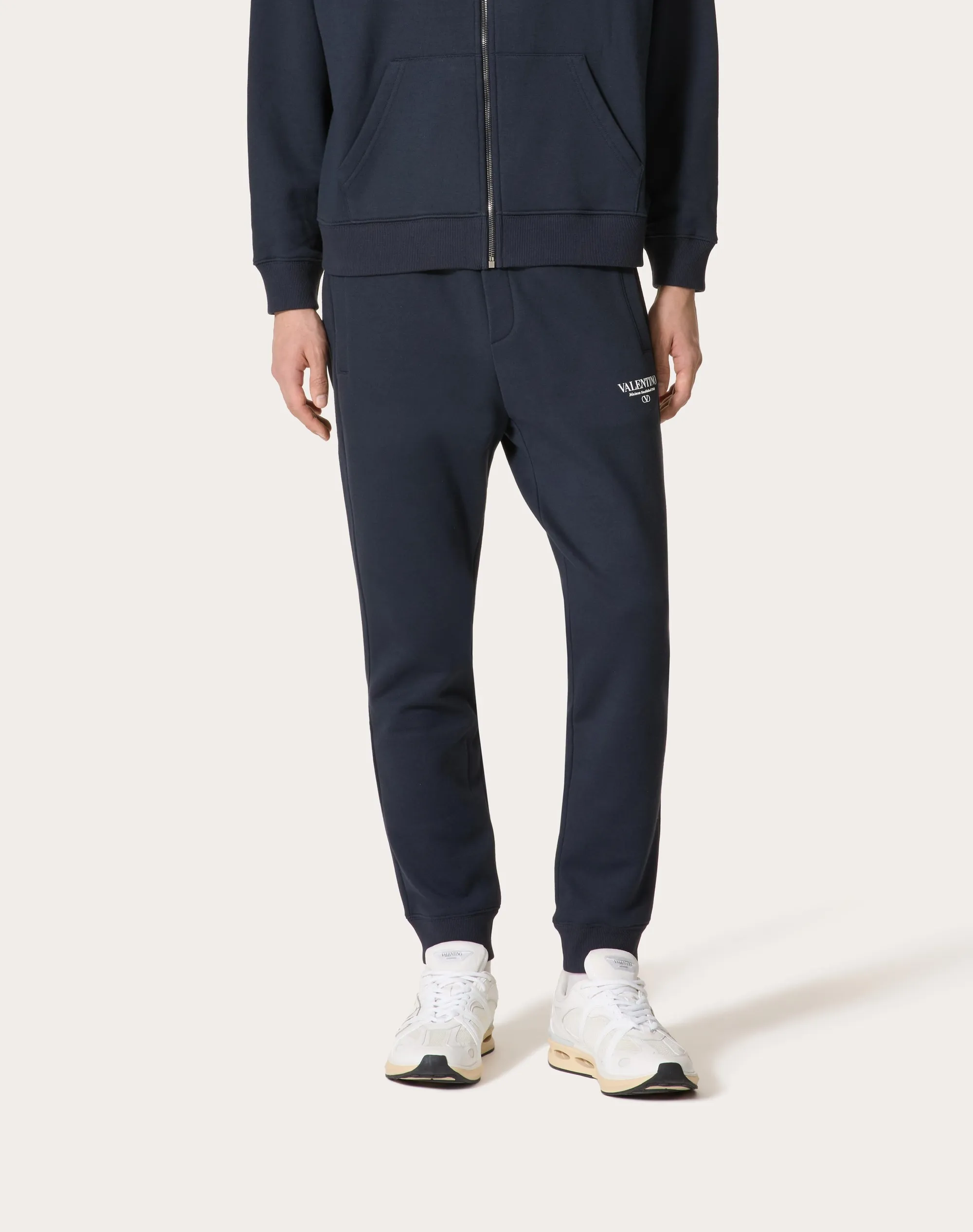 PANTALONI JOGGING IN COTONE CON STAMPA VALENTINO