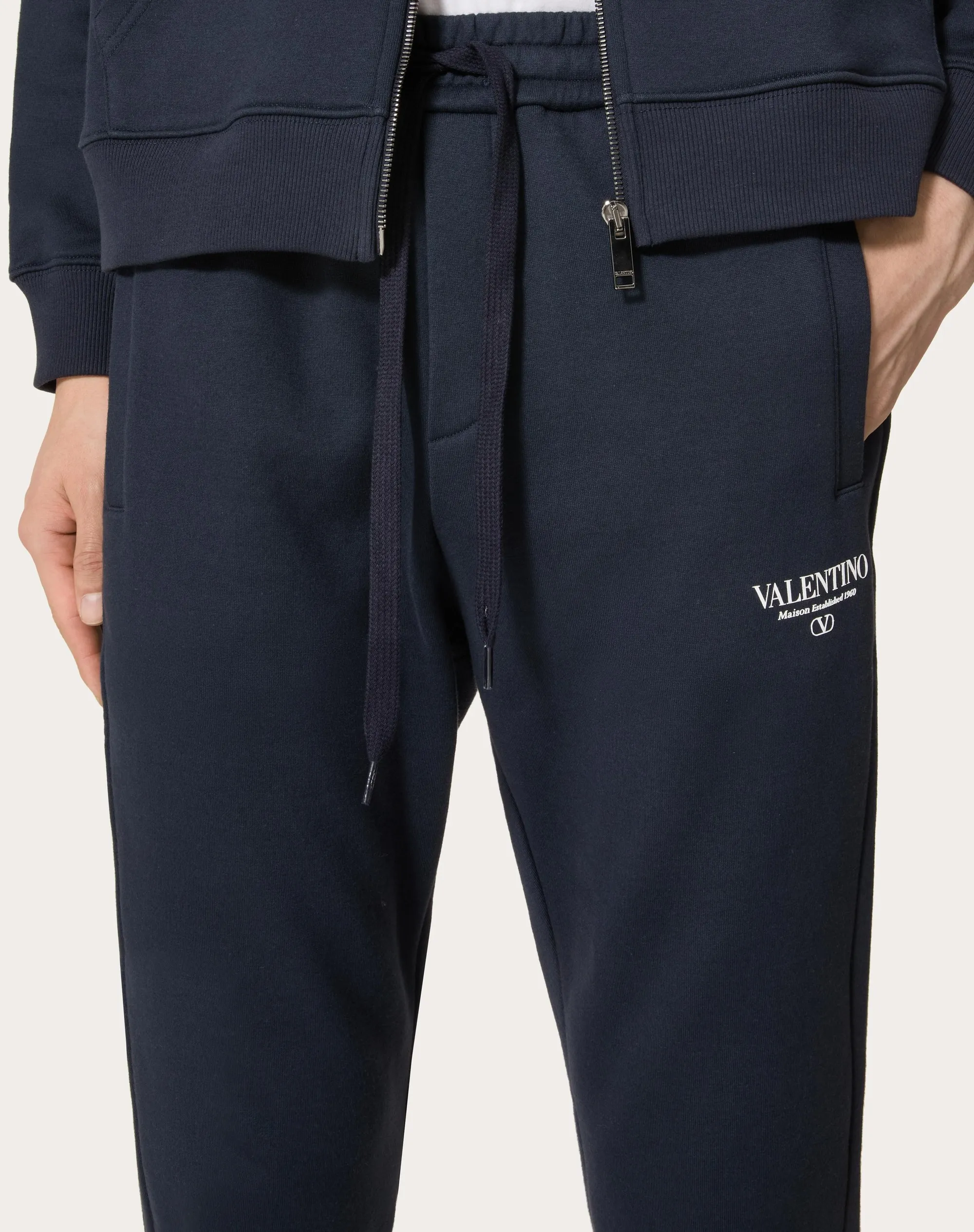 PANTALONI JOGGING IN COTONE CON STAMPA VALENTINO