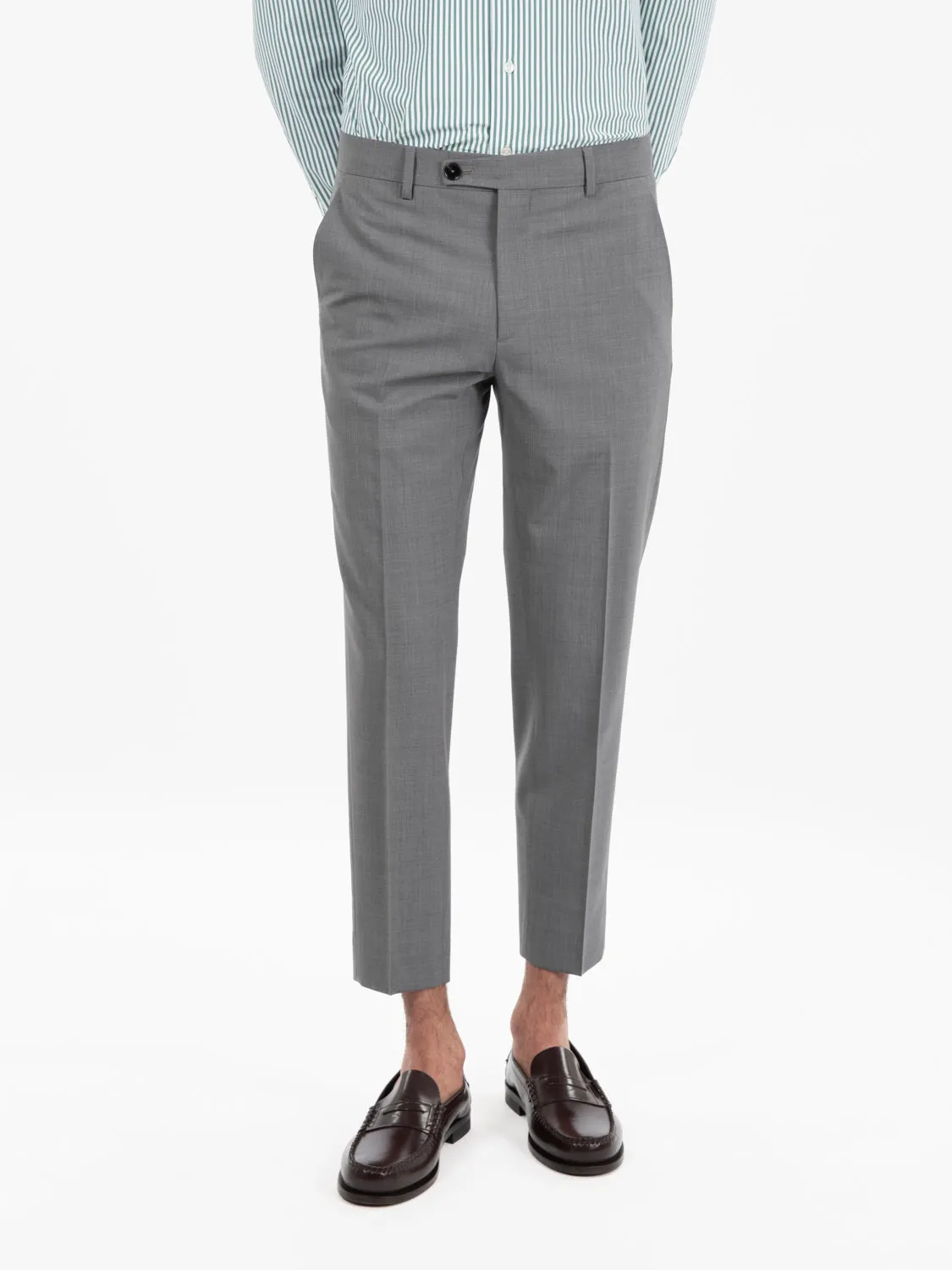 Pantaloni Mirko regular grigio medio