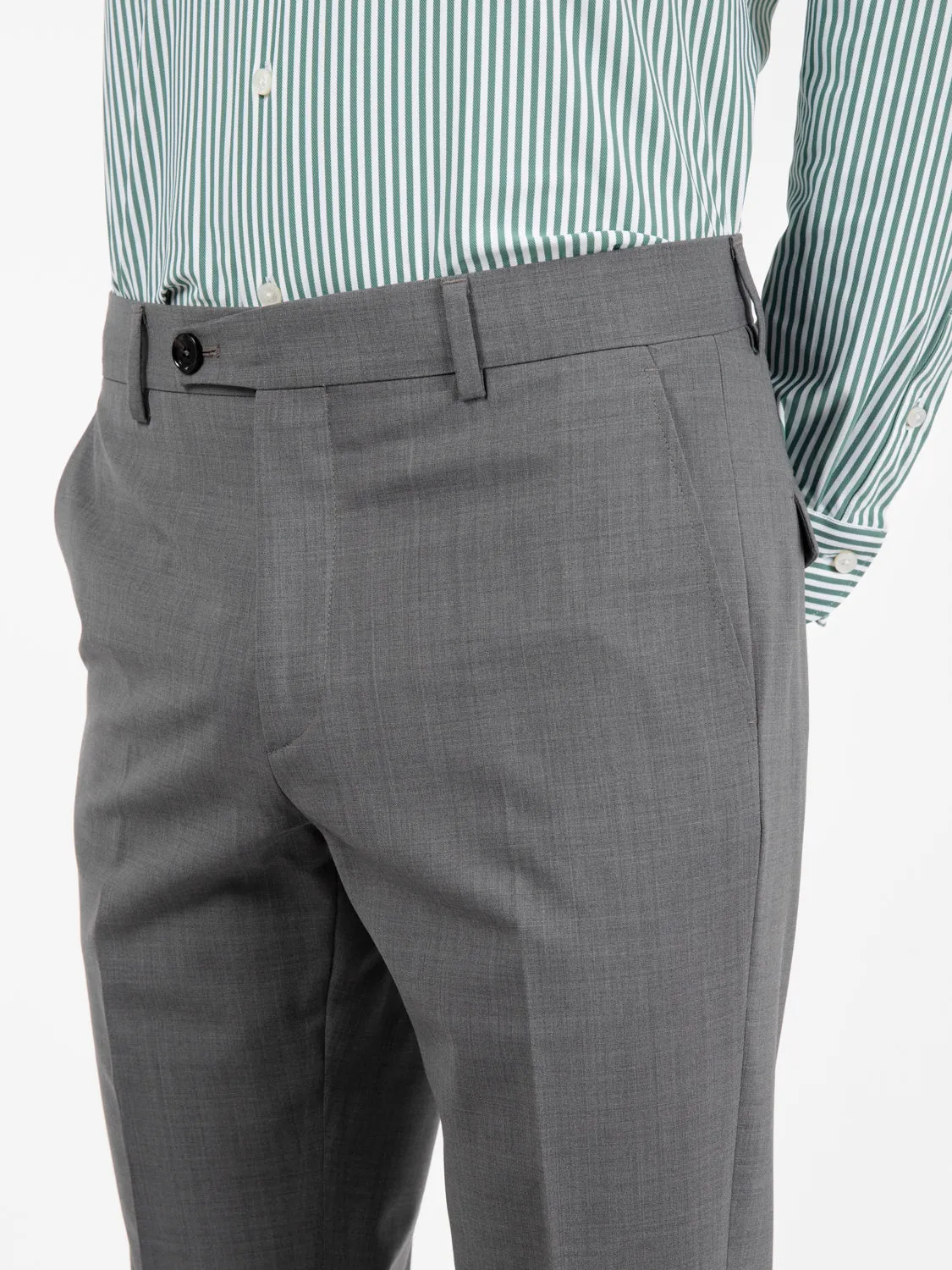 Pantaloni Mirko regular grigio medio