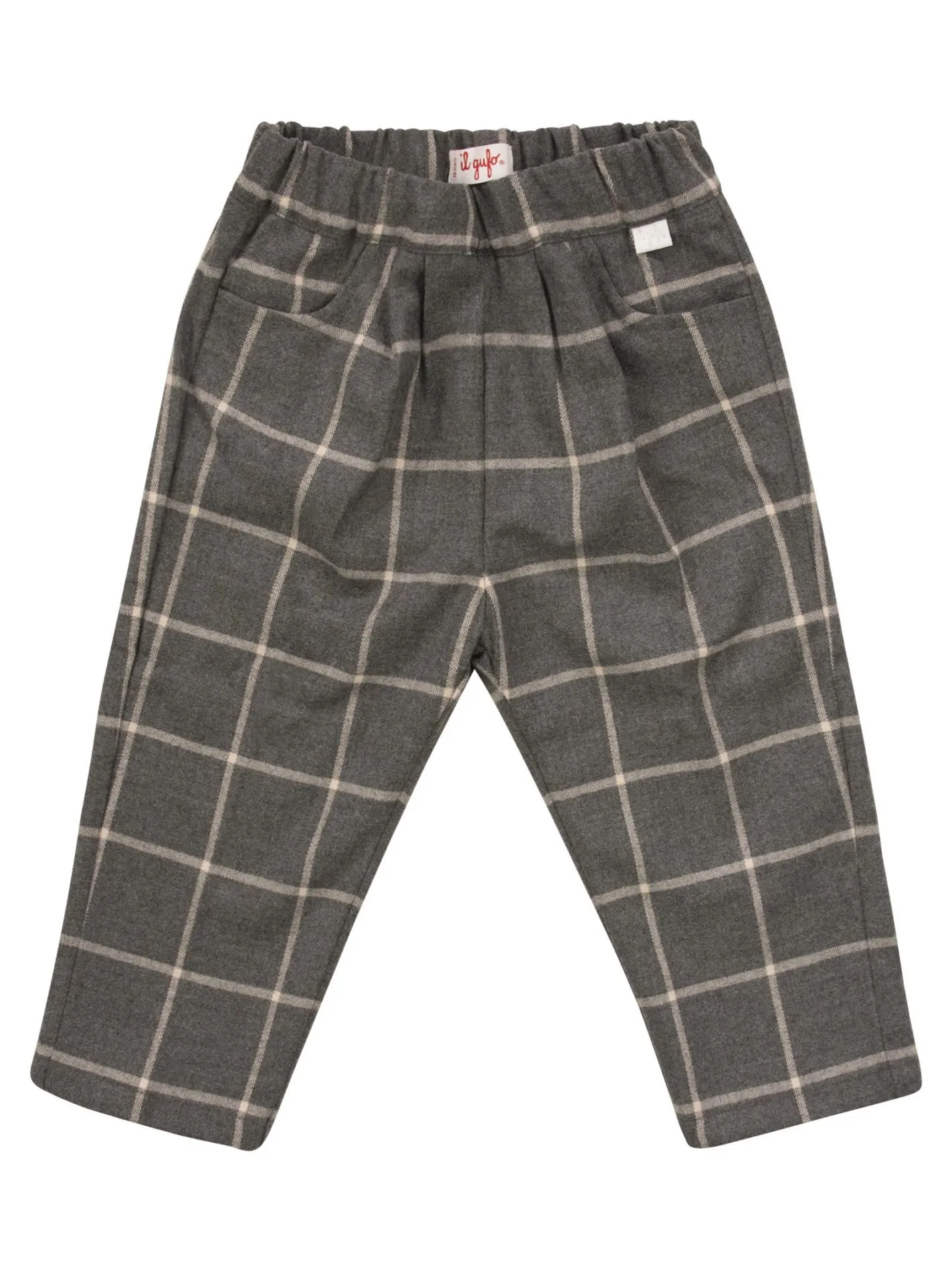 Pantaloni regular fit in tecnowool