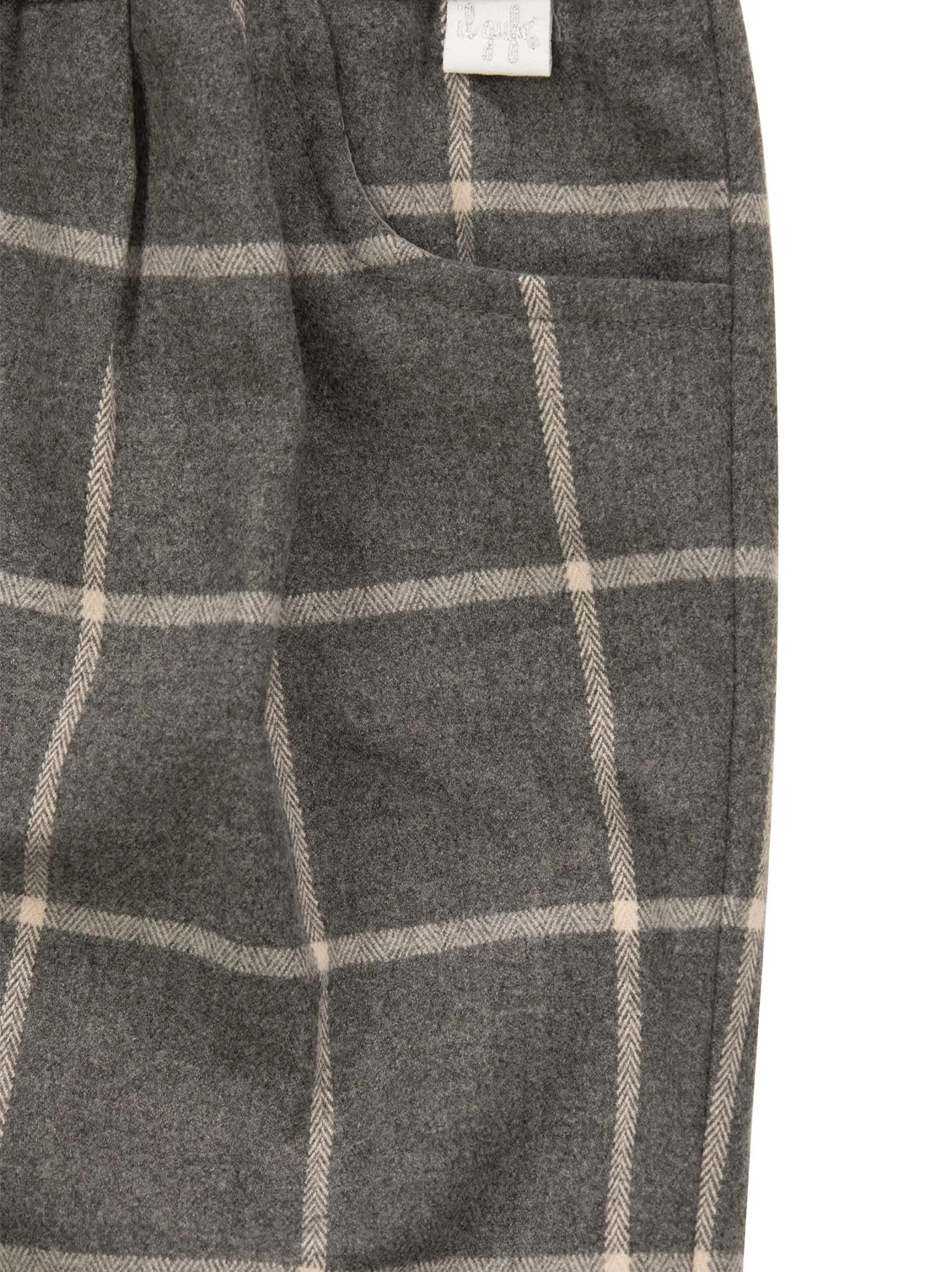 Pantaloni regular fit in tecnowool