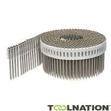 Paslode Fijaciones 391068 Chiodo a spirale IN-TAPE 2,5 X 50 Anello in acciaio inox Testa della lente 9.750 pezzi