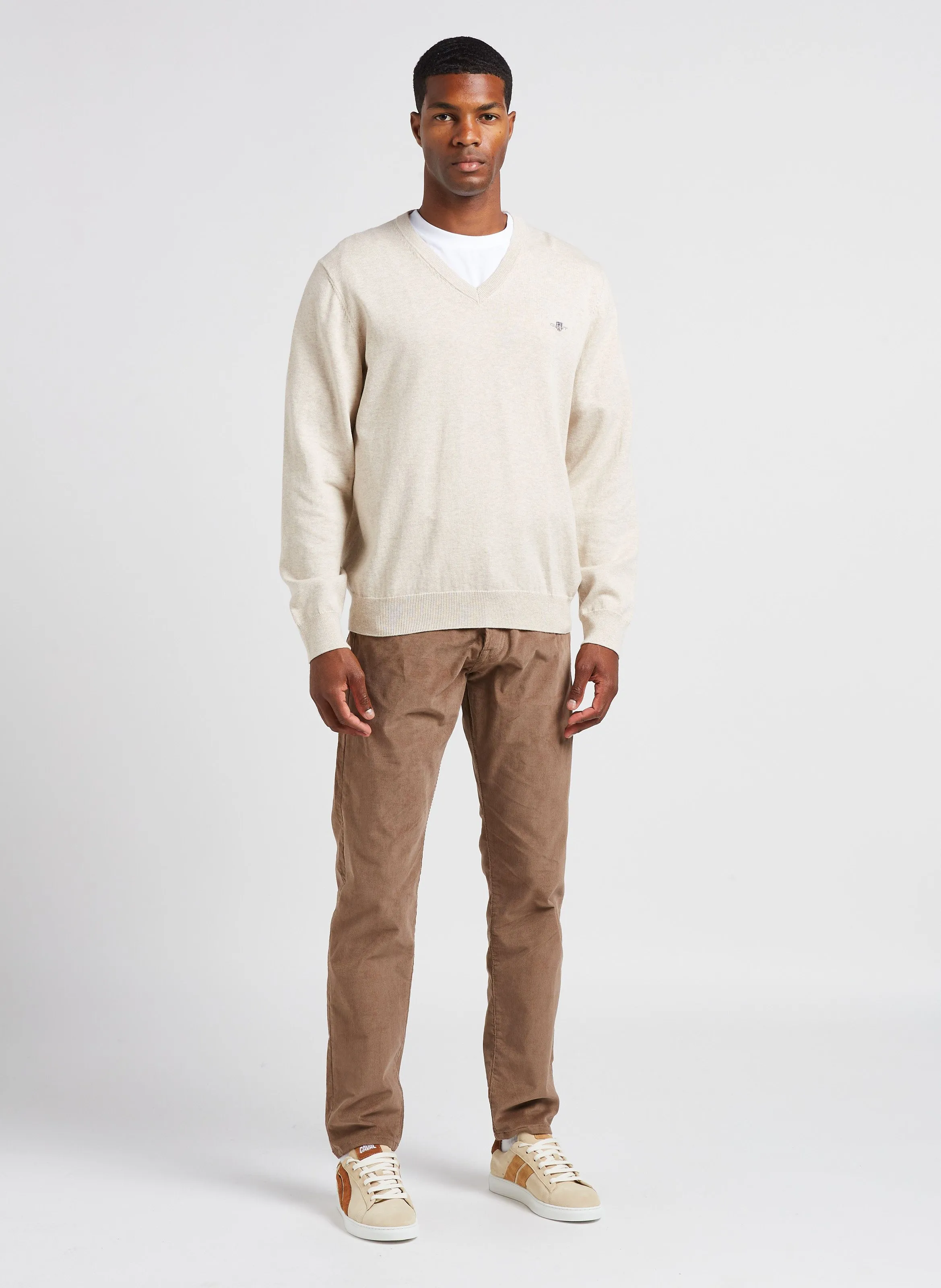  PAUL SMITH   Pantaloni dritti in misto cotone bio | Marrone