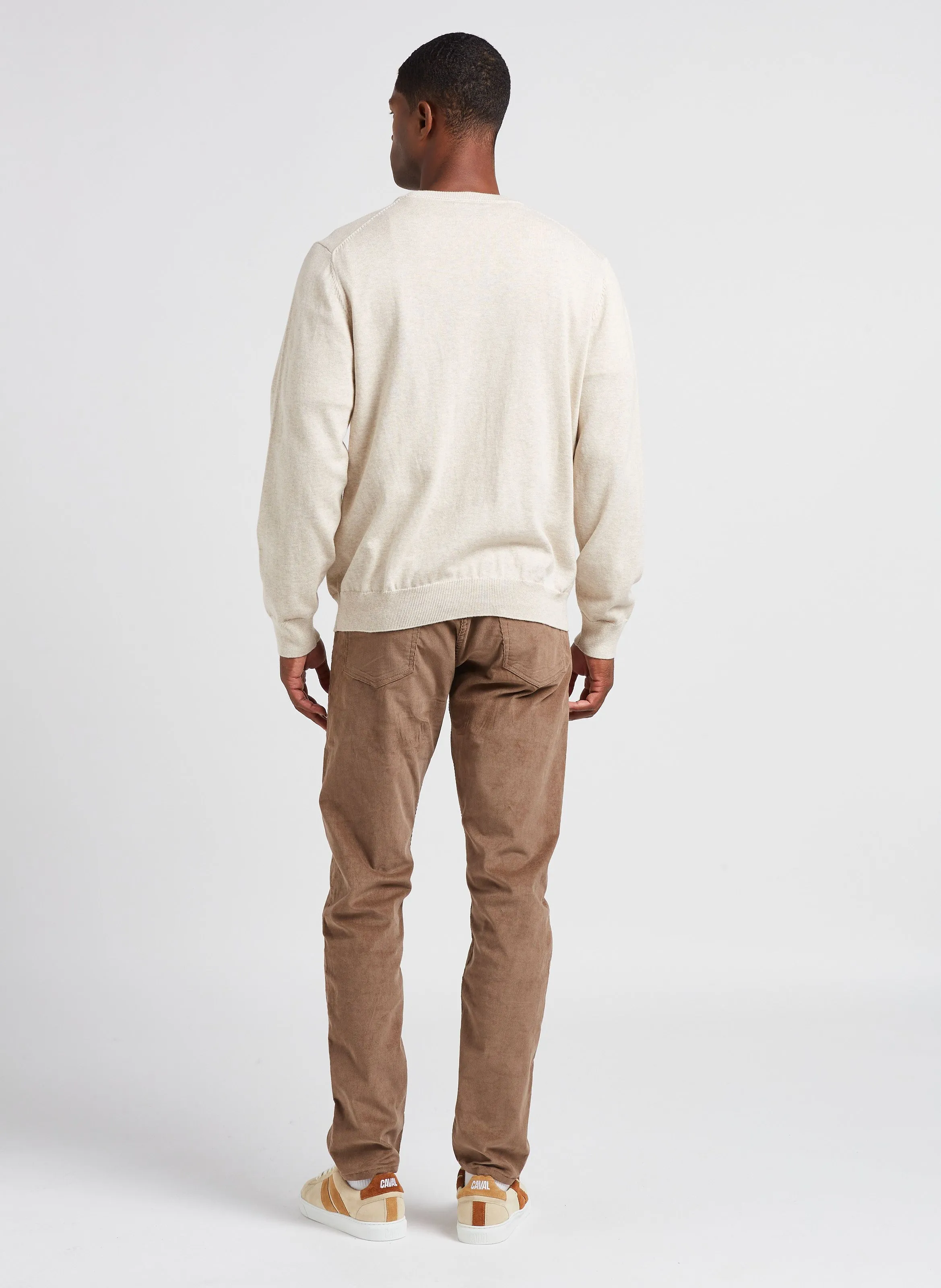  PAUL SMITH   Pantaloni dritti in misto cotone bio | Marrone