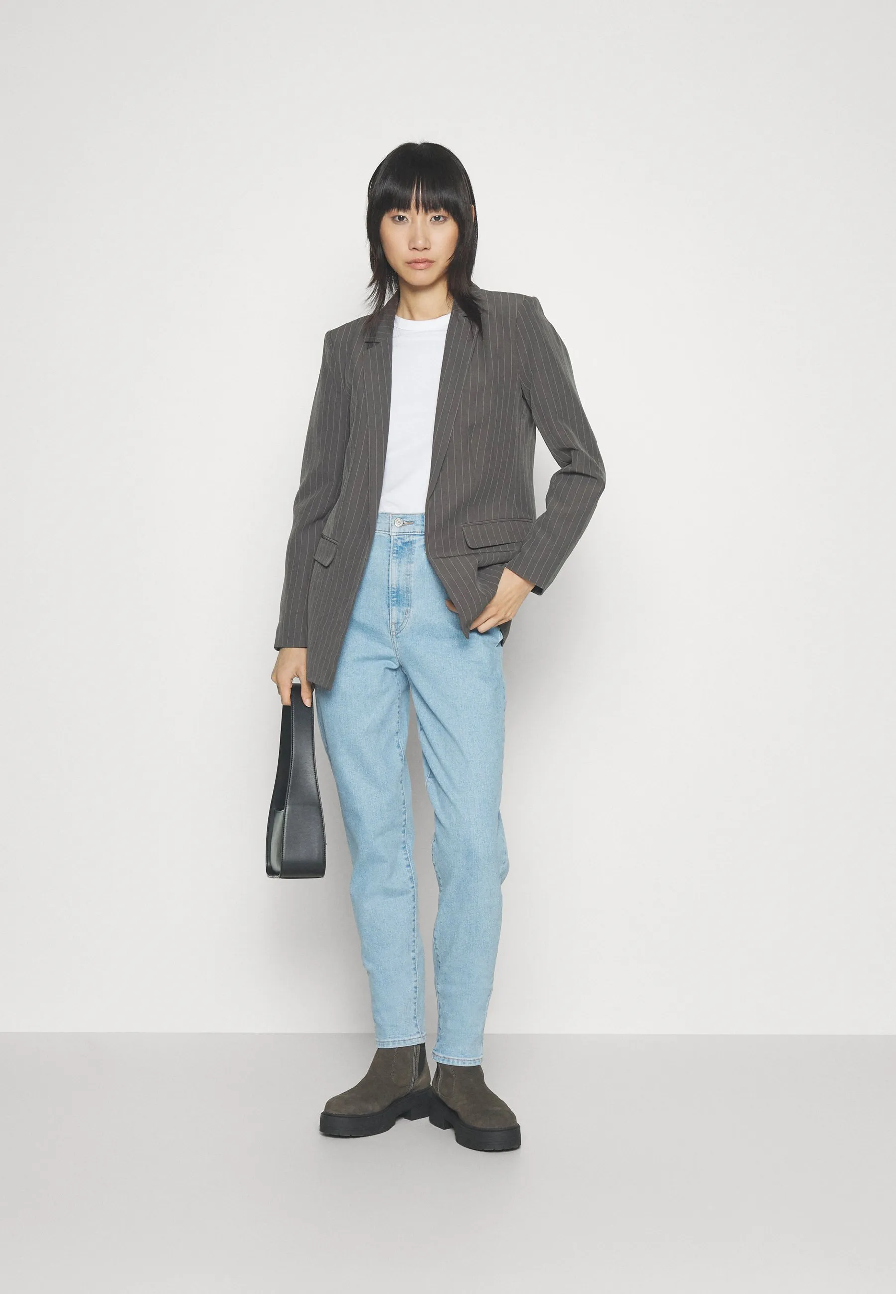 PCBOSSY LOOSE STRIPED BLAZER - Cappotto corto