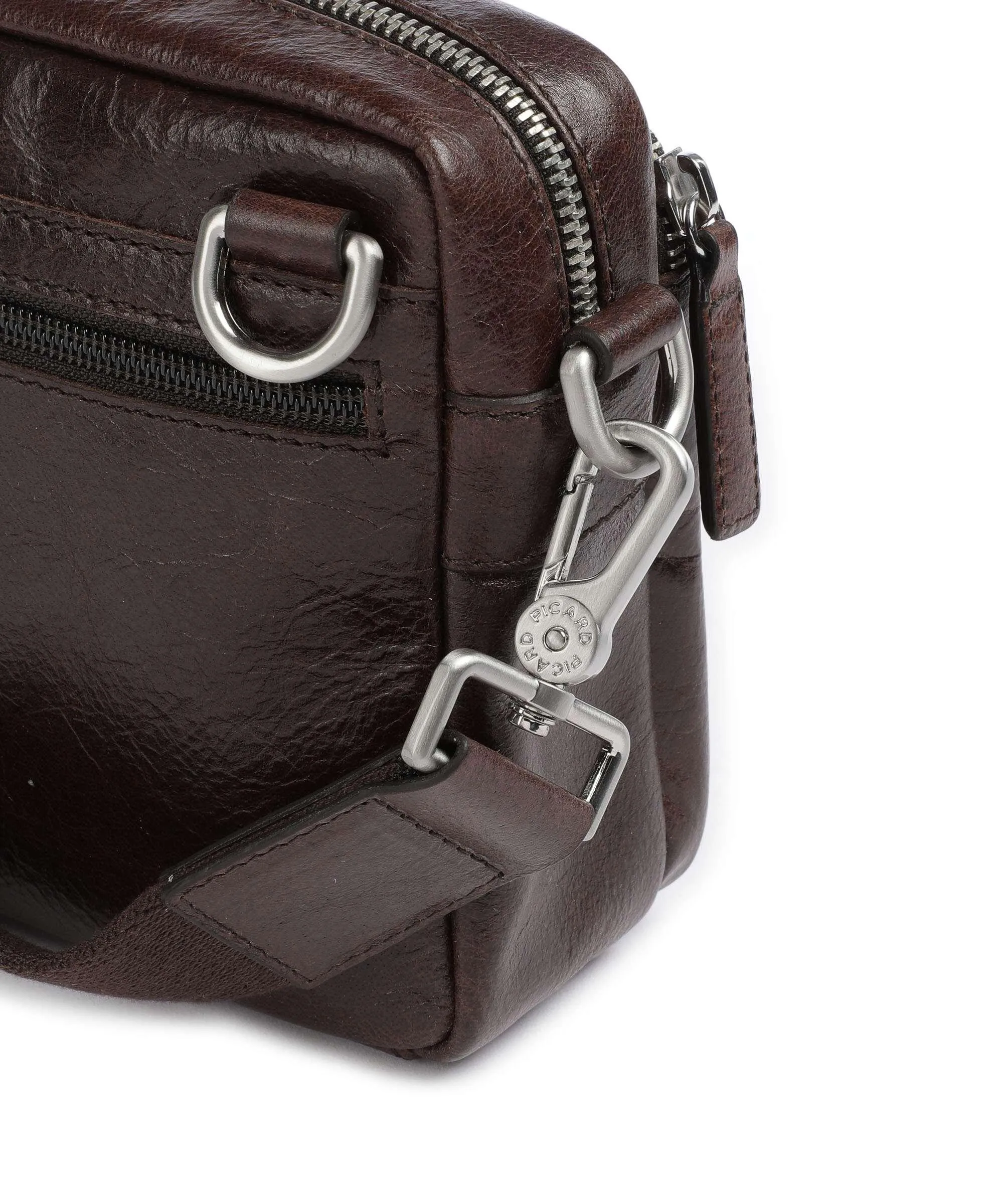  Picard Buddy Borsa a tracolla pelle di bufalo d'acqua marrone scuro  