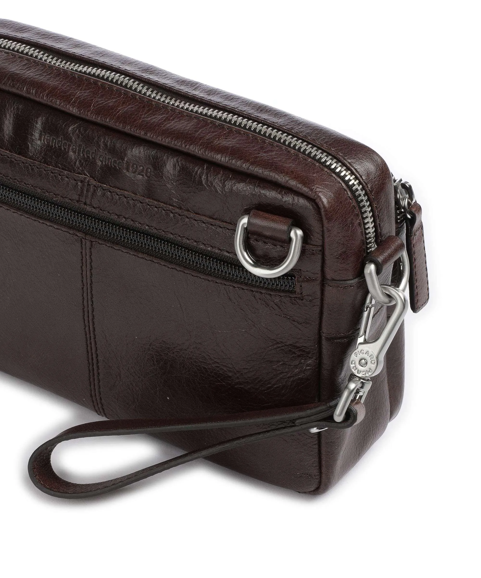  Picard Buddy Borsa a tracolla pelle di bufalo d'acqua marrone scuro  
