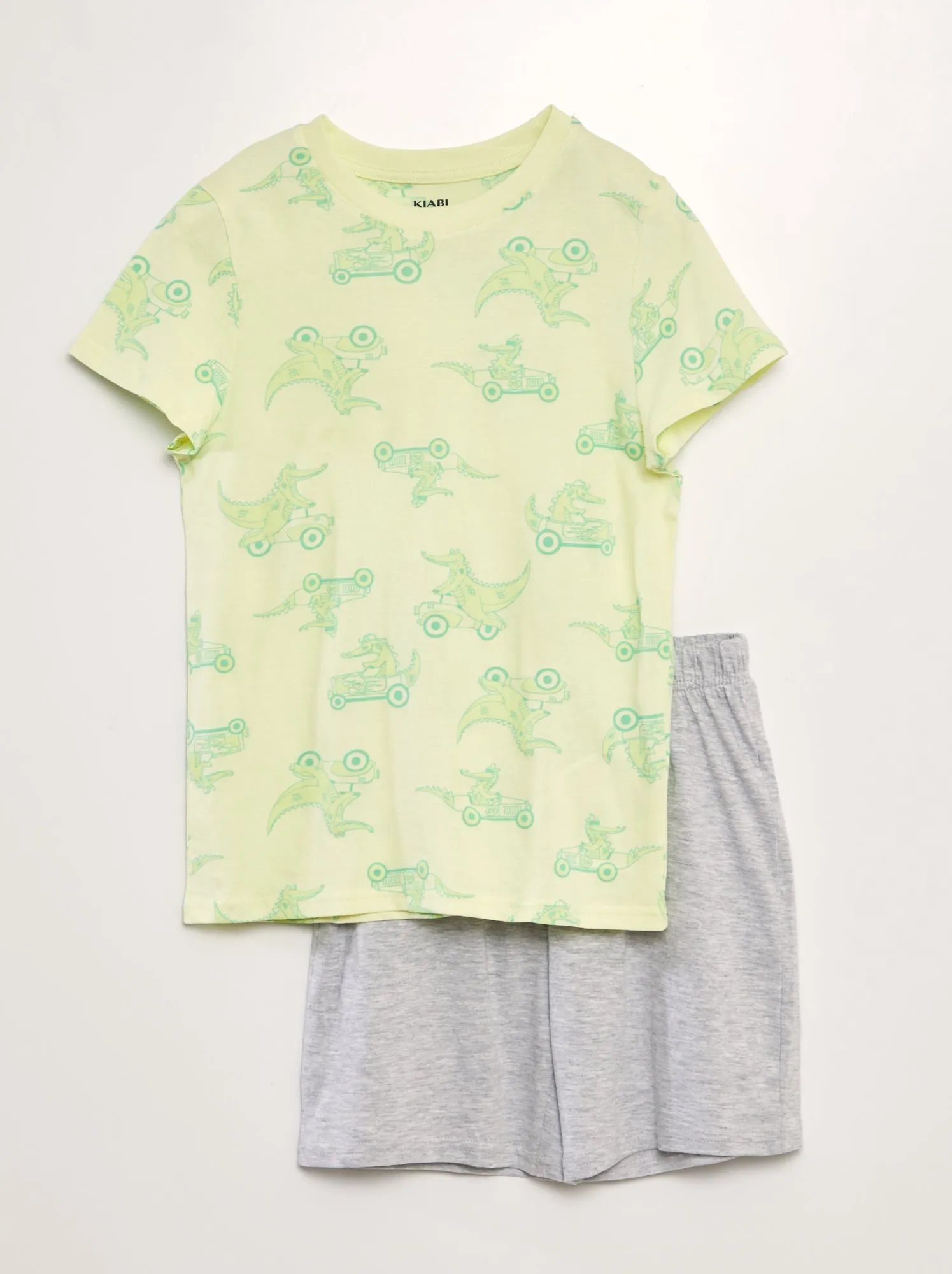 Pigiama corto t-shirt + shorts - 2 pezzi - VERDE