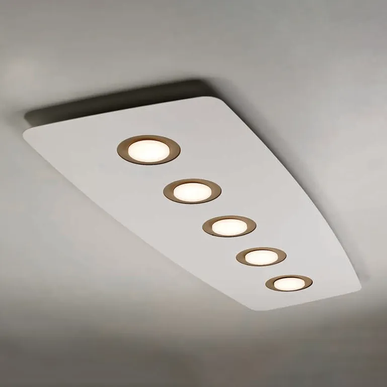 Plafoniera ILLUMINANDO – DEMETRA Metallo 5 Luci L. 40×109