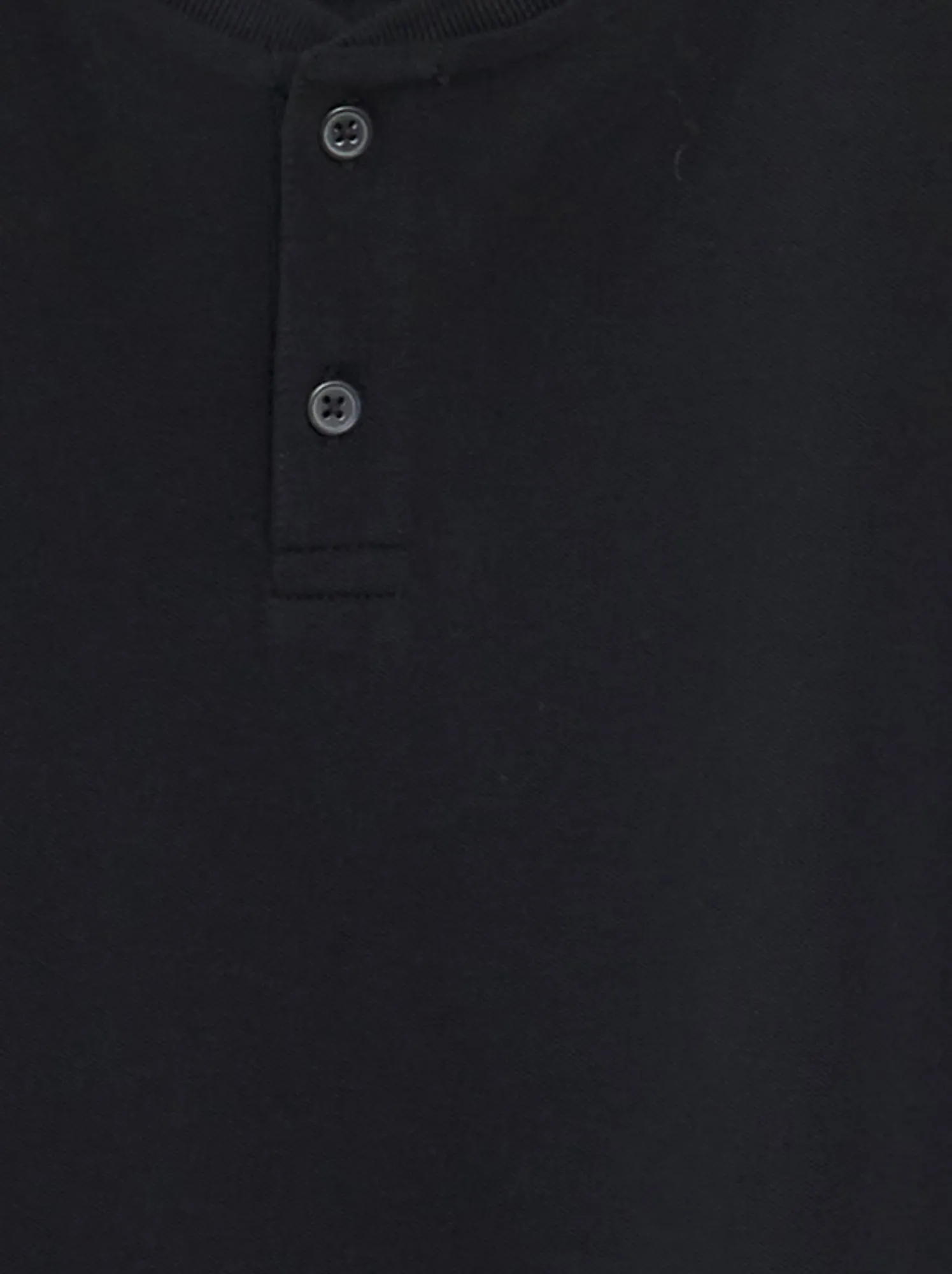 Polo in piqué di cotone tinta unita - nero