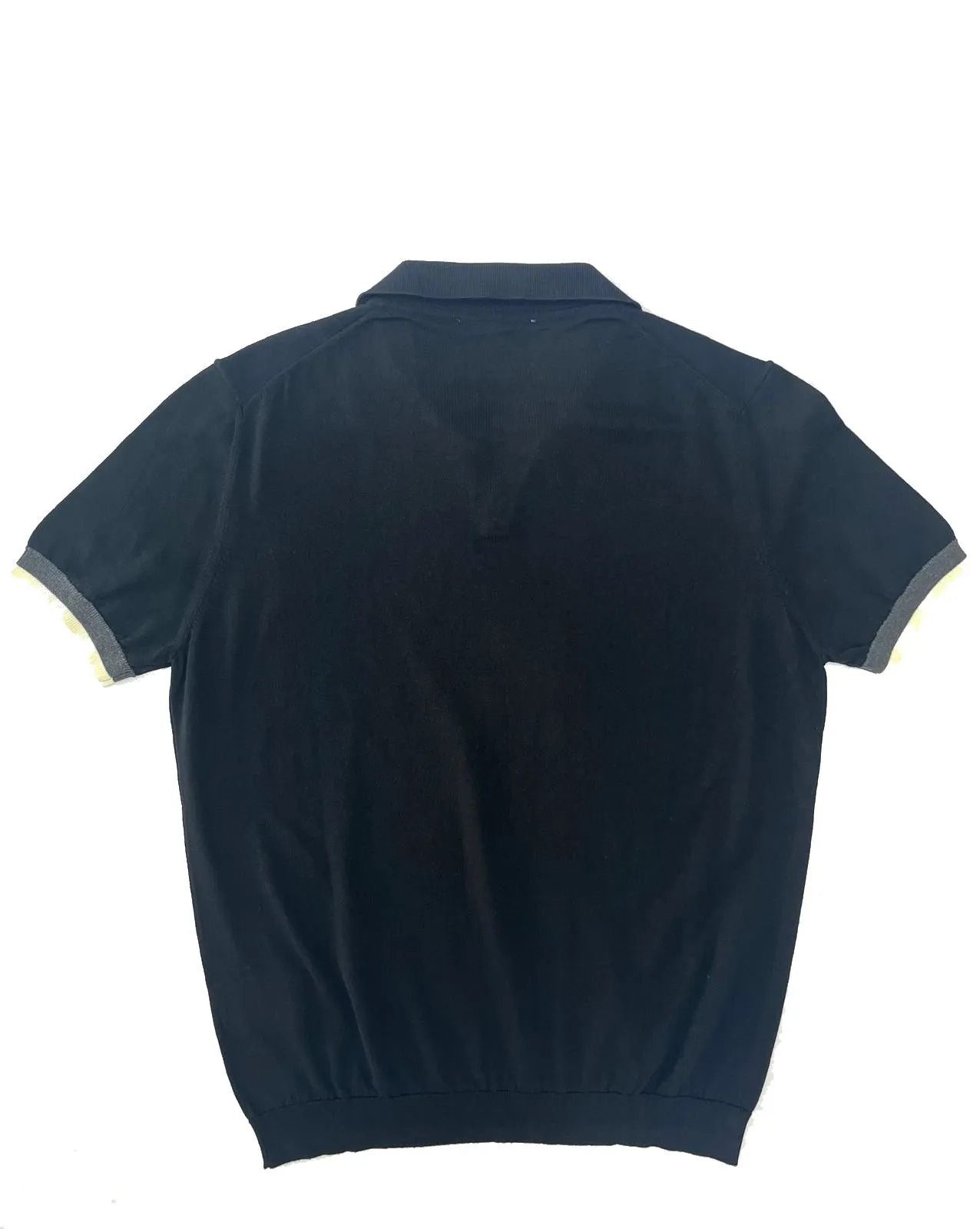 POLO NERA IN COTONE