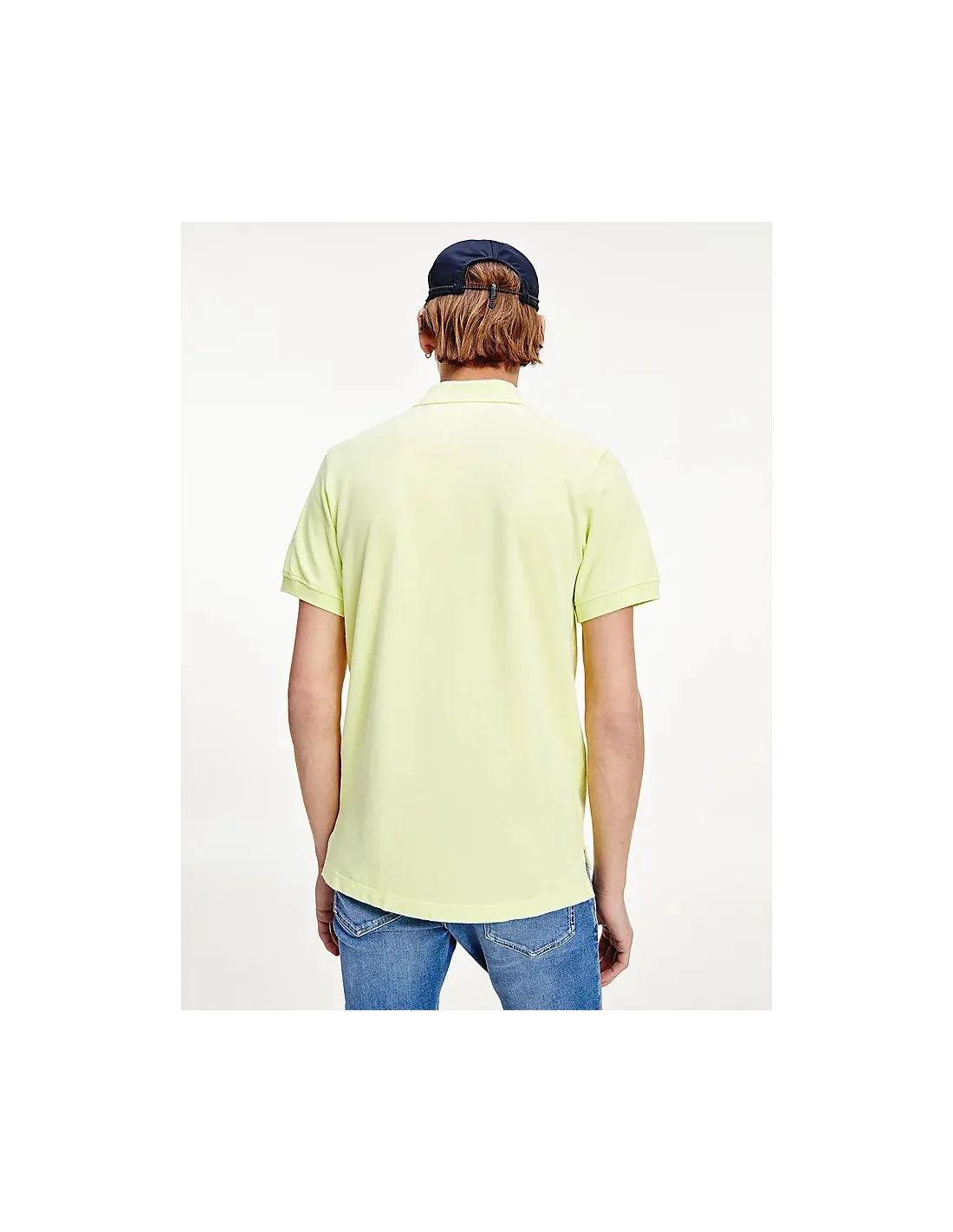 Polo verde lime uomo Tjm Essential Tommy Jeans