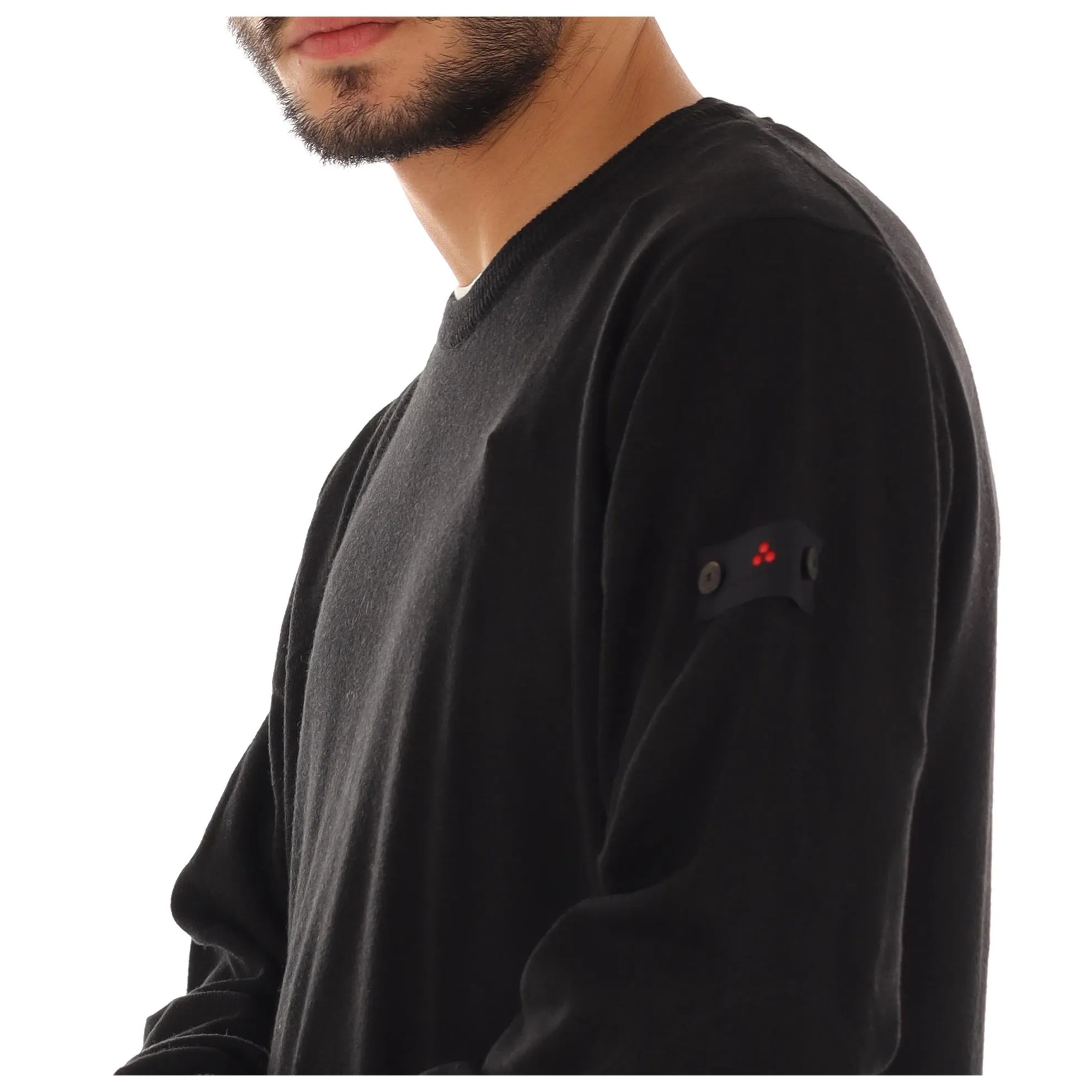 Pullover exmoor 05 in misto lana con toppe