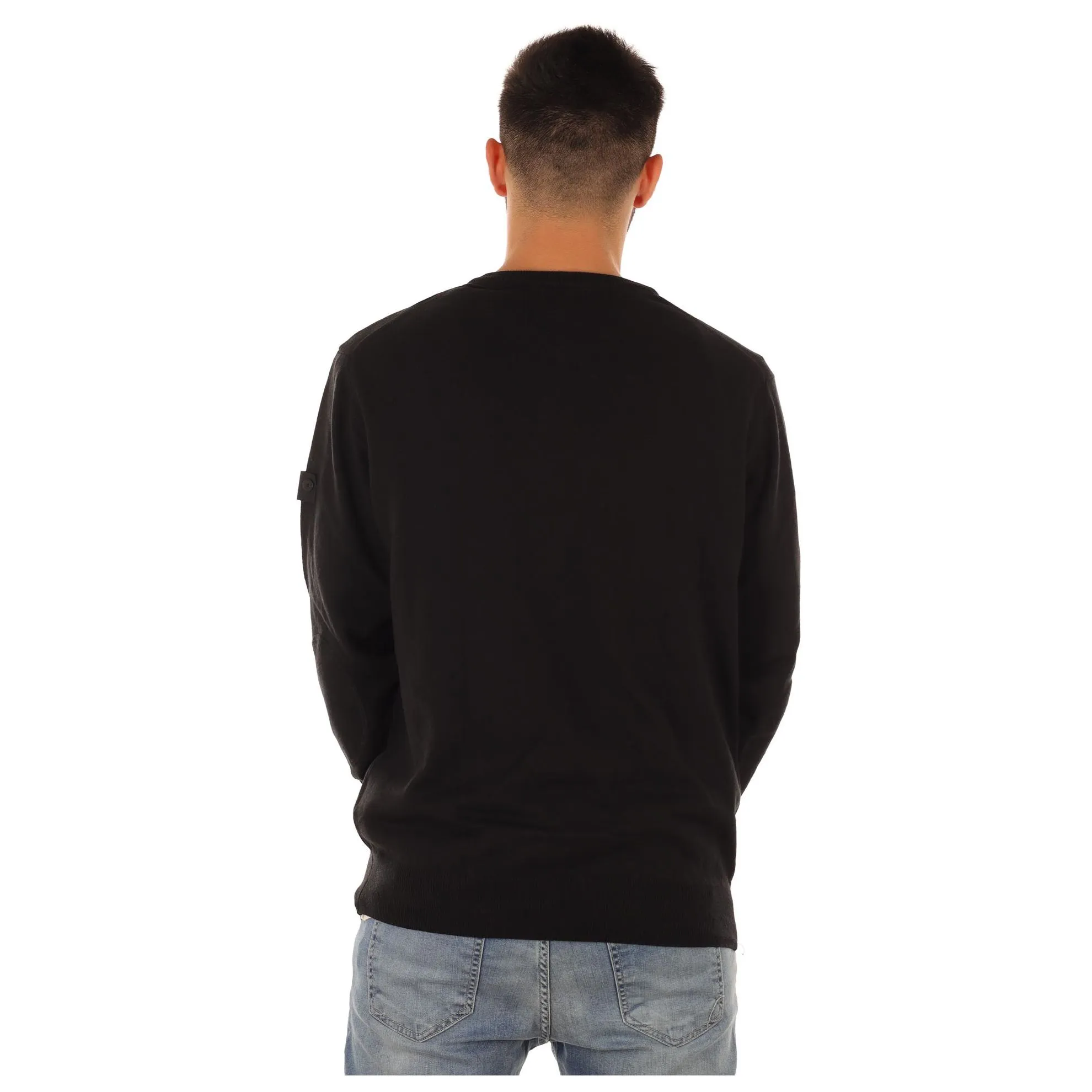 Pullover exmoor 05 in misto lana con toppe