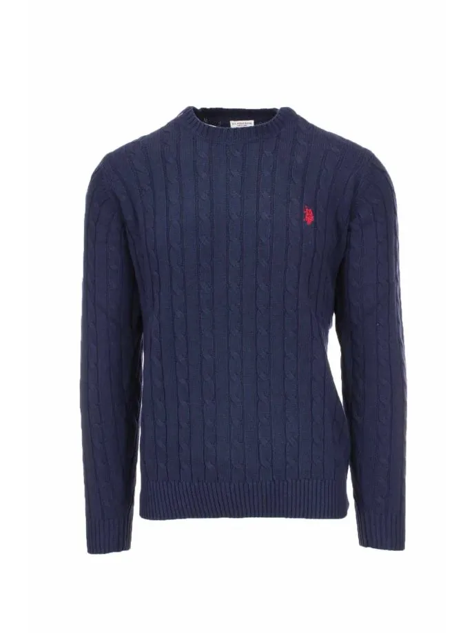 Pullover girocollo trecce