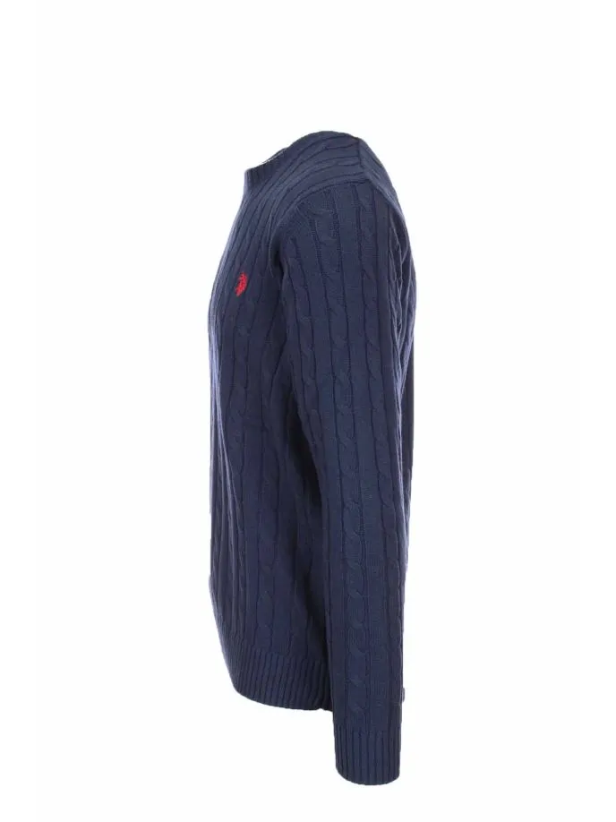 Pullover girocollo trecce