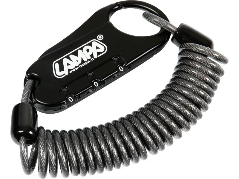 Raptor lucchetto antifurto per moto a combinazione con cavo a spirale - 150 cm
