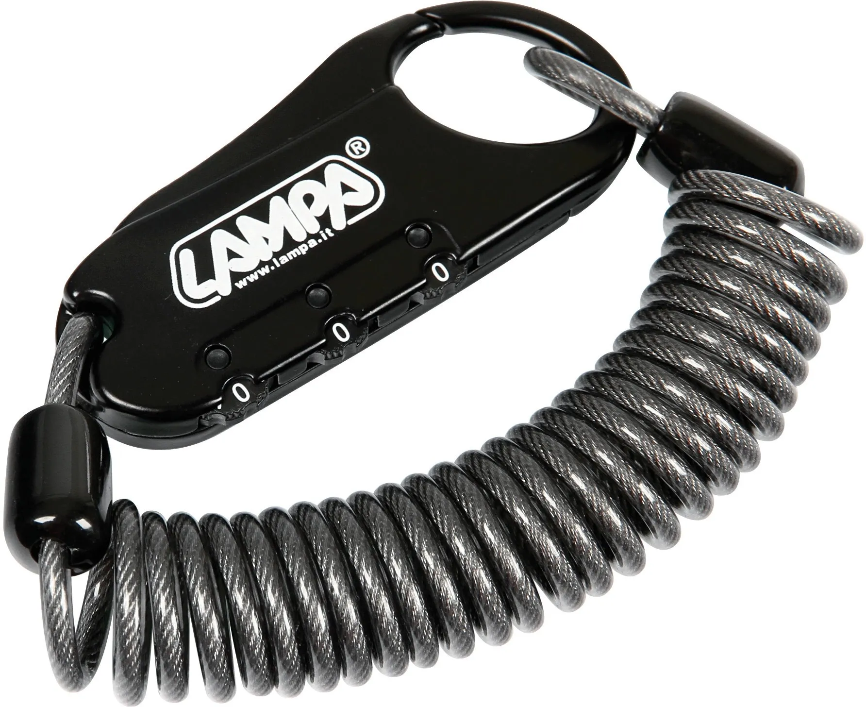Raptor lucchetto antifurto per moto a combinazione con cavo a spirale - 150 cm