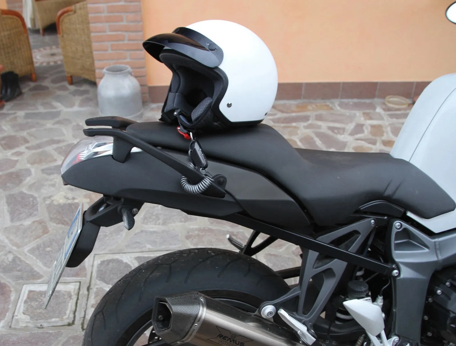 Raptor lucchetto antifurto per moto a combinazione con cavo a spirale - 150 cm