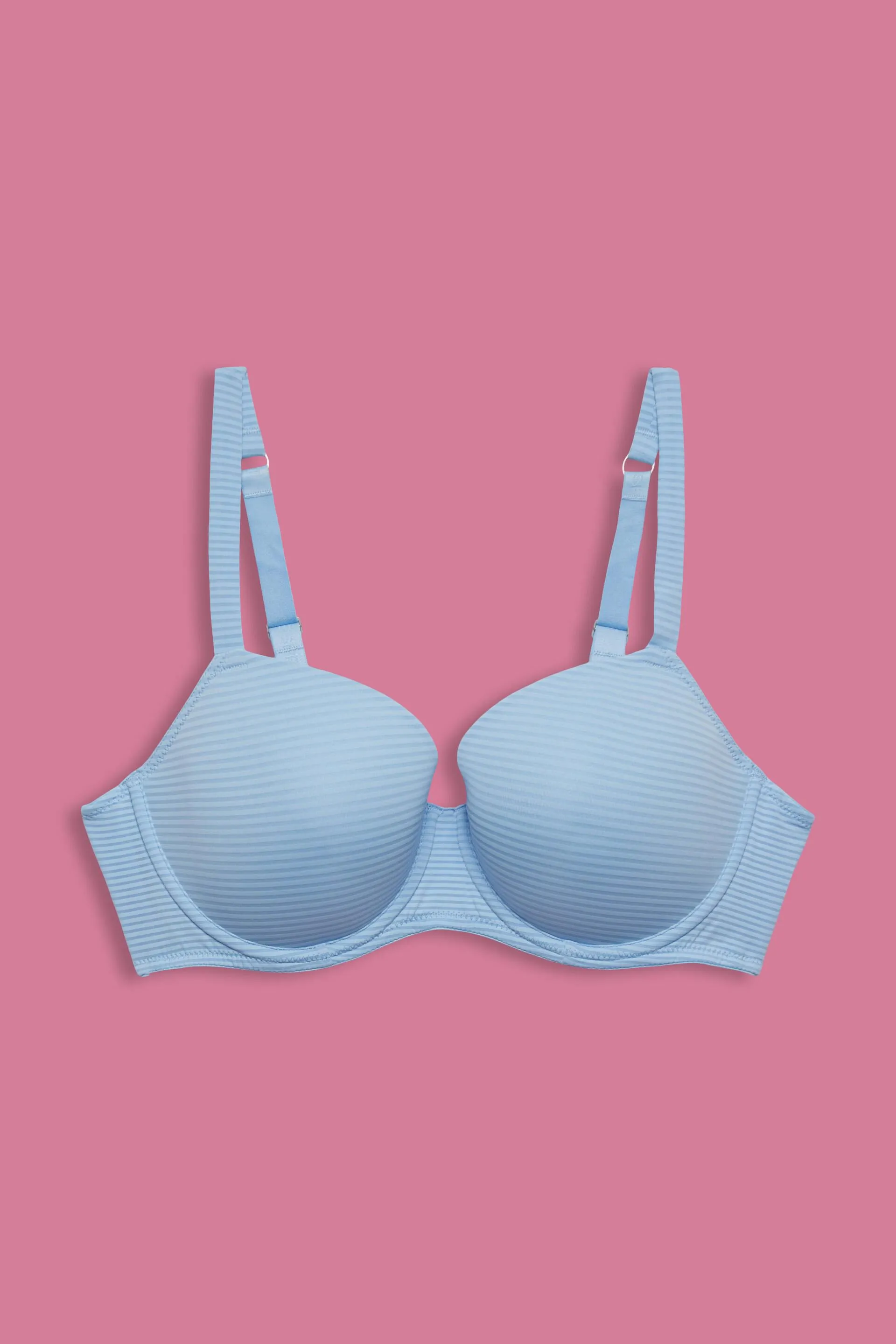 Reggiseno a balconcino in microfibra a righe
