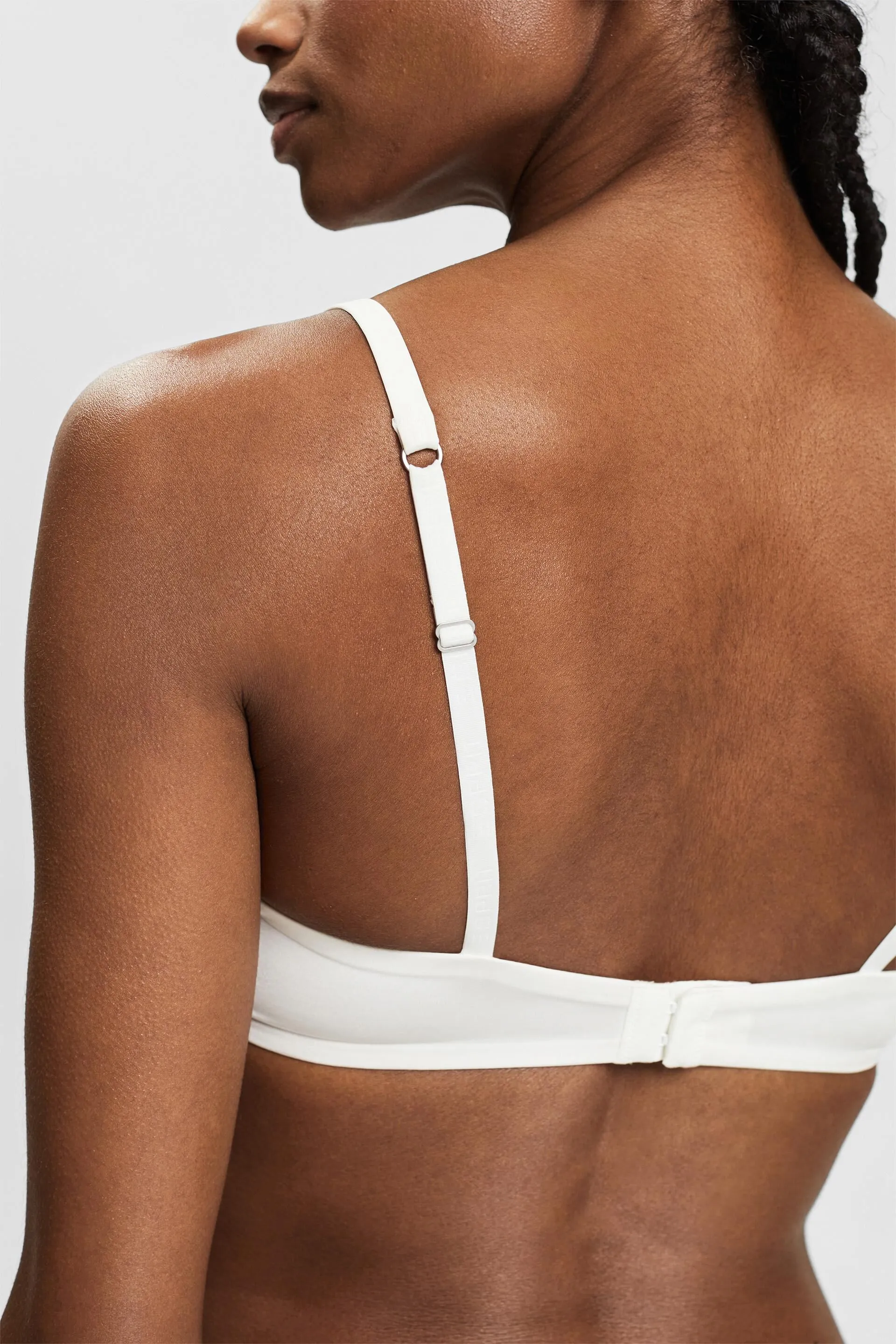 Reggiseno push-up imbottito con ferretto e logo
