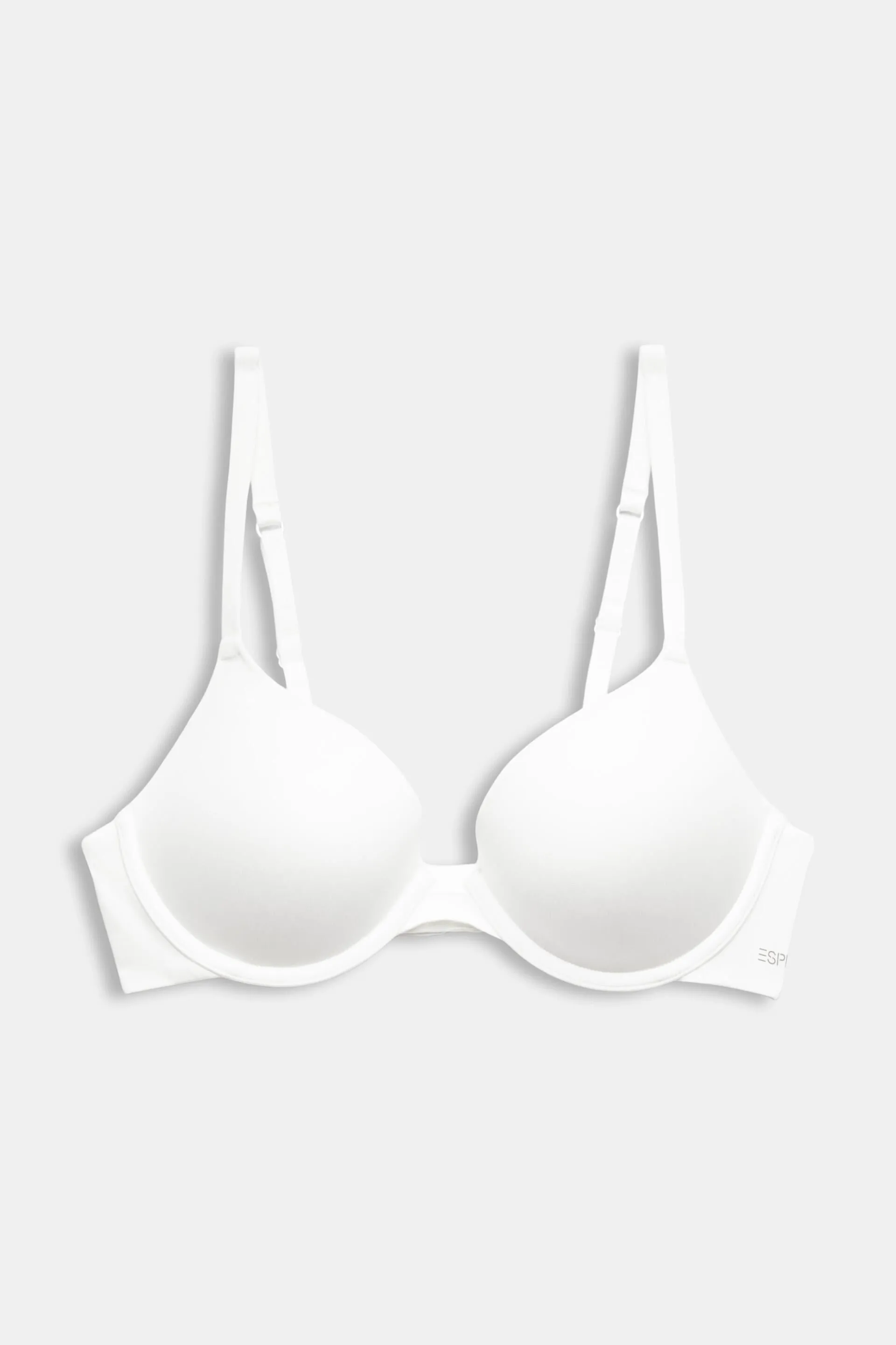 Reggiseno push-up imbottito con ferretto e logo