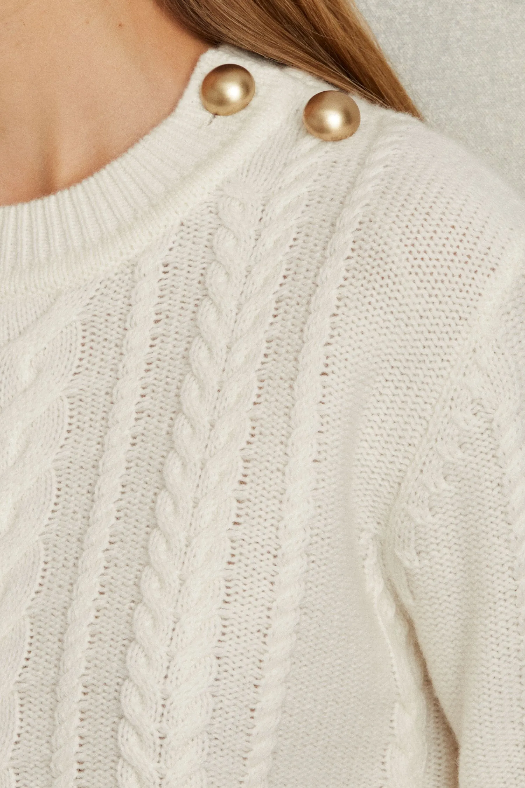 Reiss Libby Maglione a trecce in lana-cashmere    